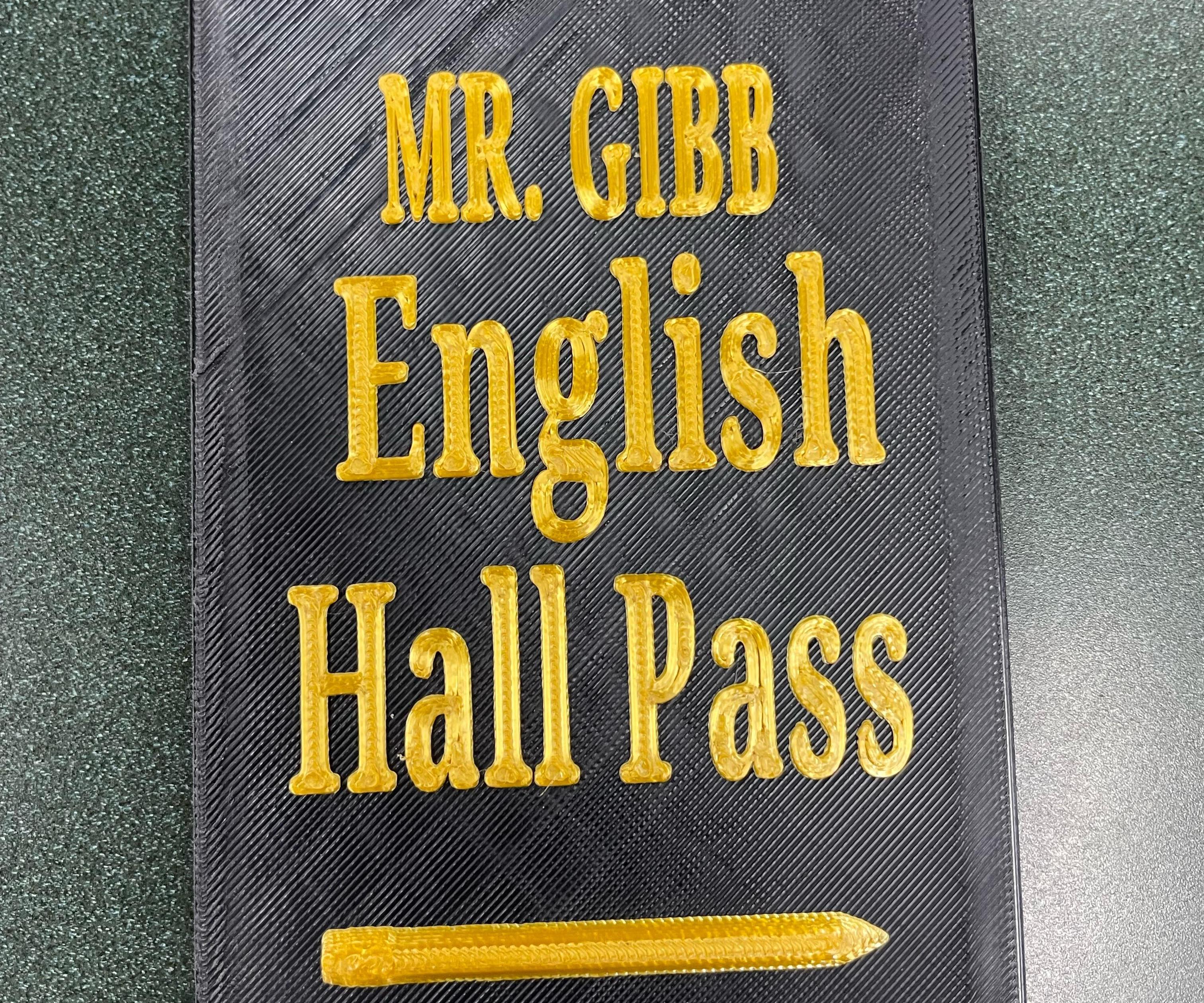 Classroom Hall Pass
