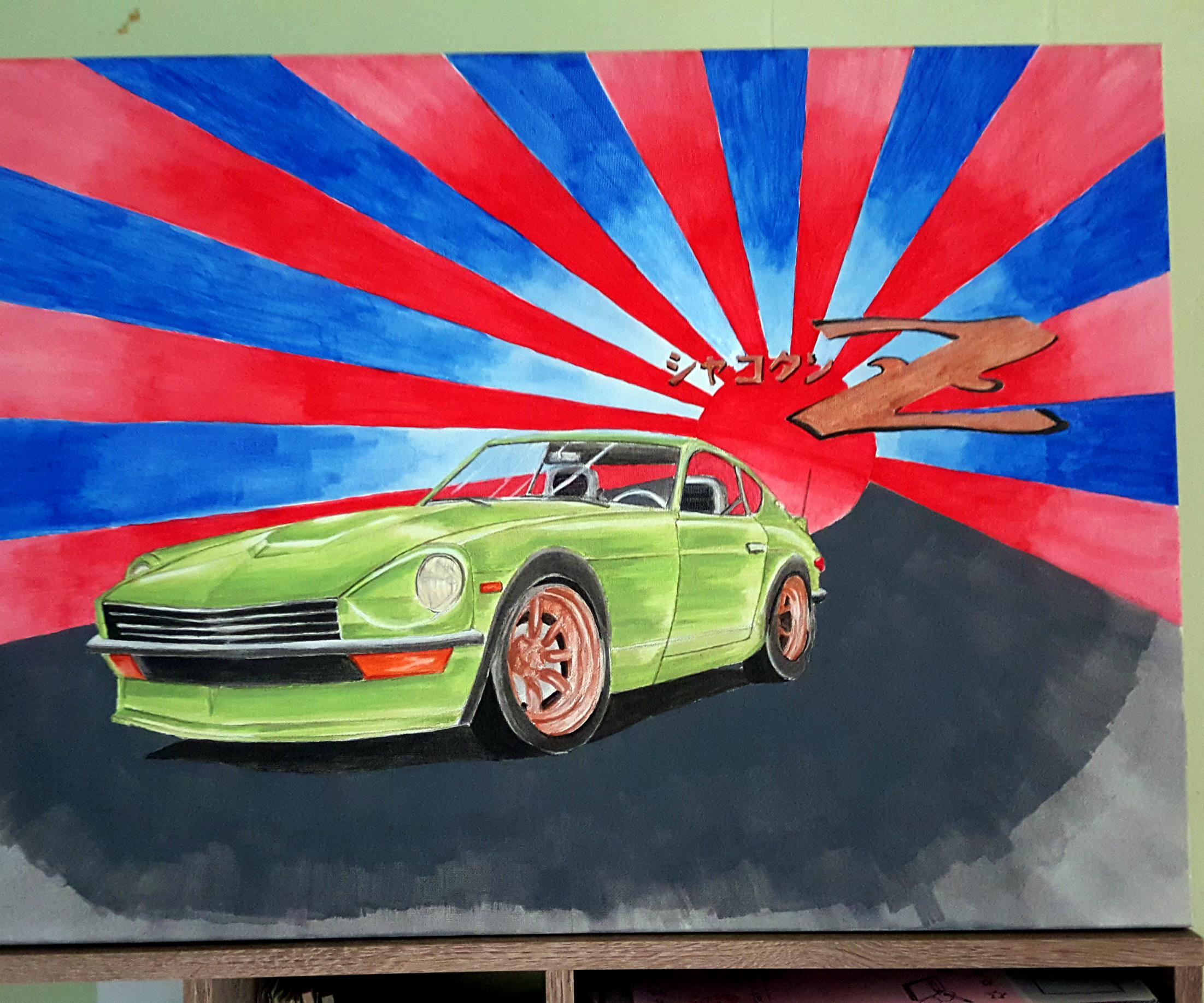 Datsun 240Z Painting. 