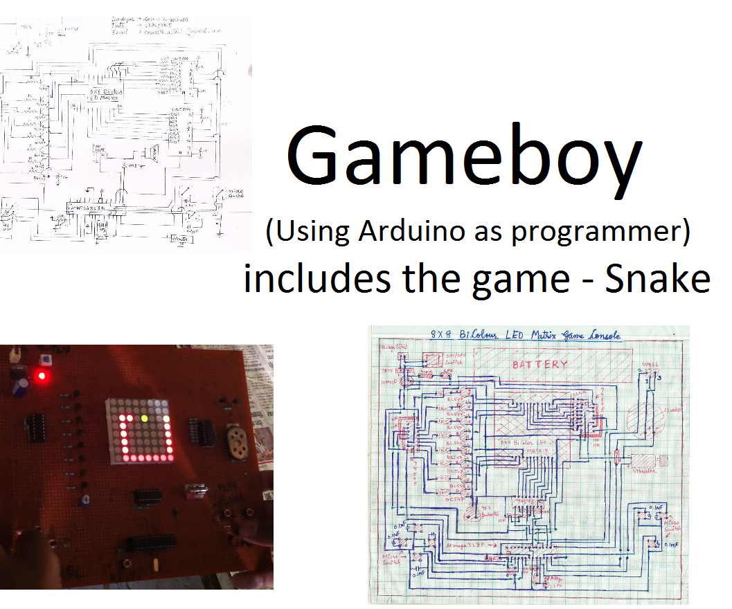 Handheld Gameboy - Using Arduino (with Snake Game)