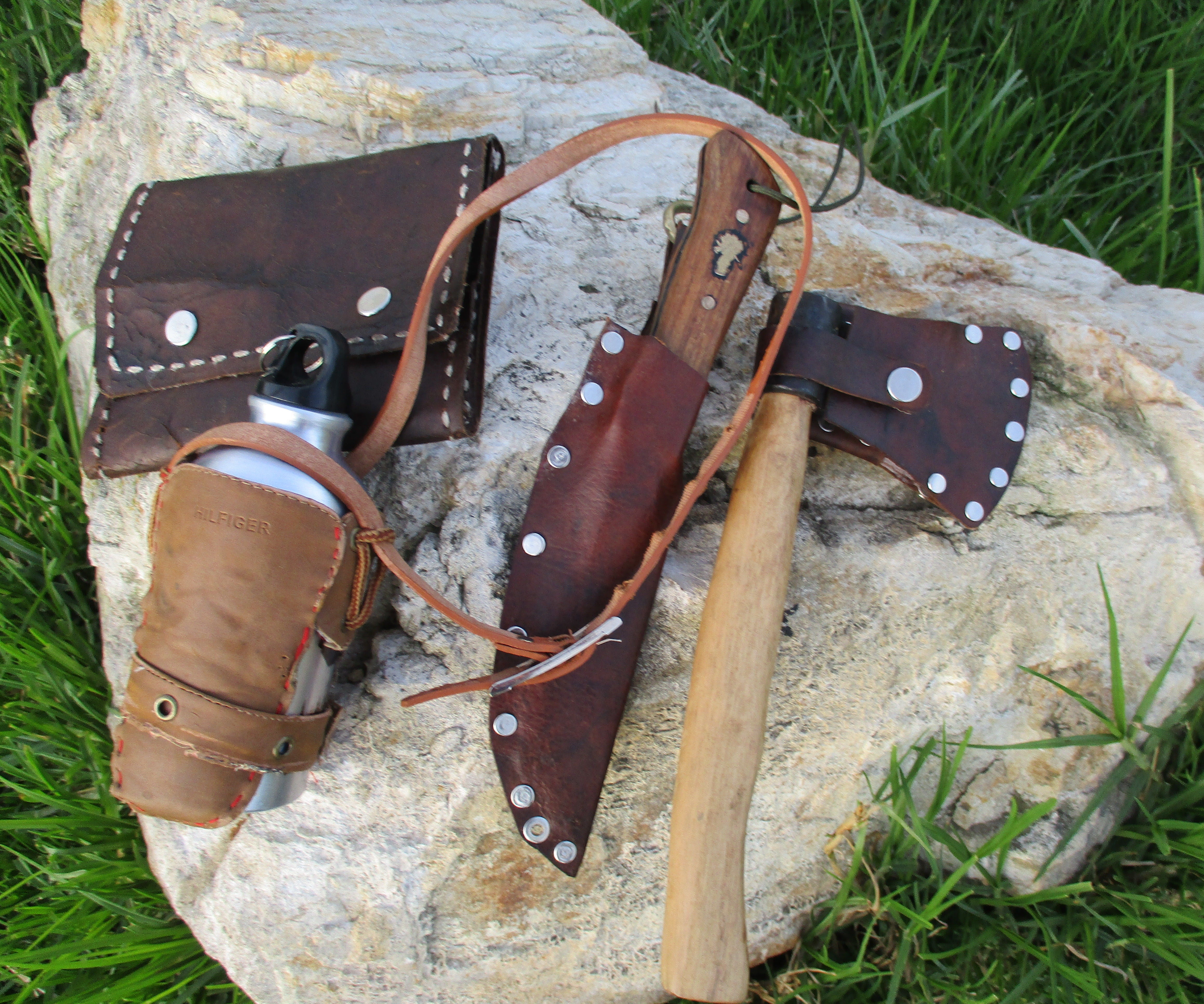 Bushcraft Leather Belt Kit