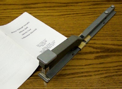 Long Reach Stapler -- Make Your Own