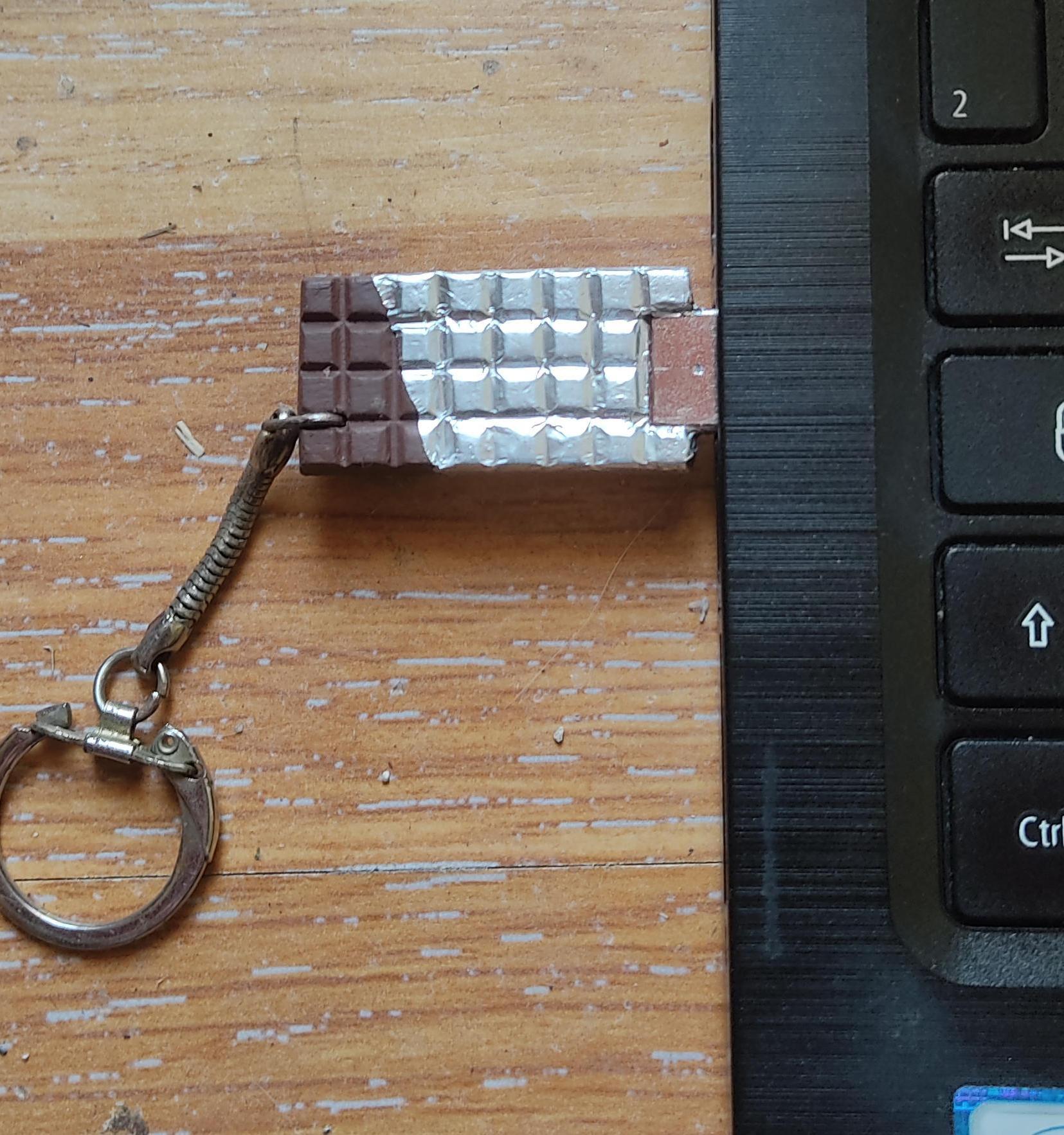 Chocolate USB Keyring