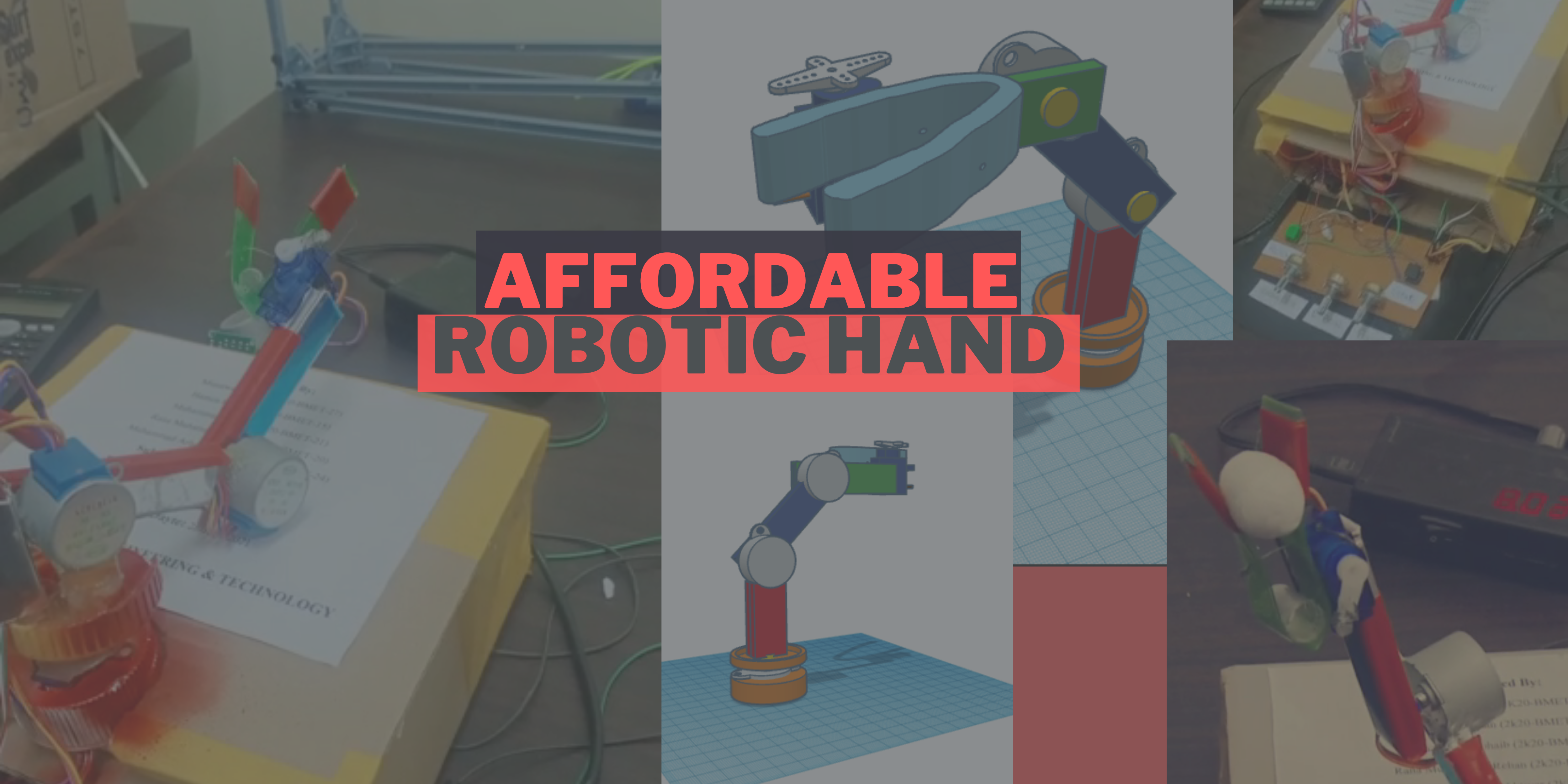 DIY Robotic Arm Using 28byj-48 Stepper Motors and Arduino-Upcycled Material-Affordable