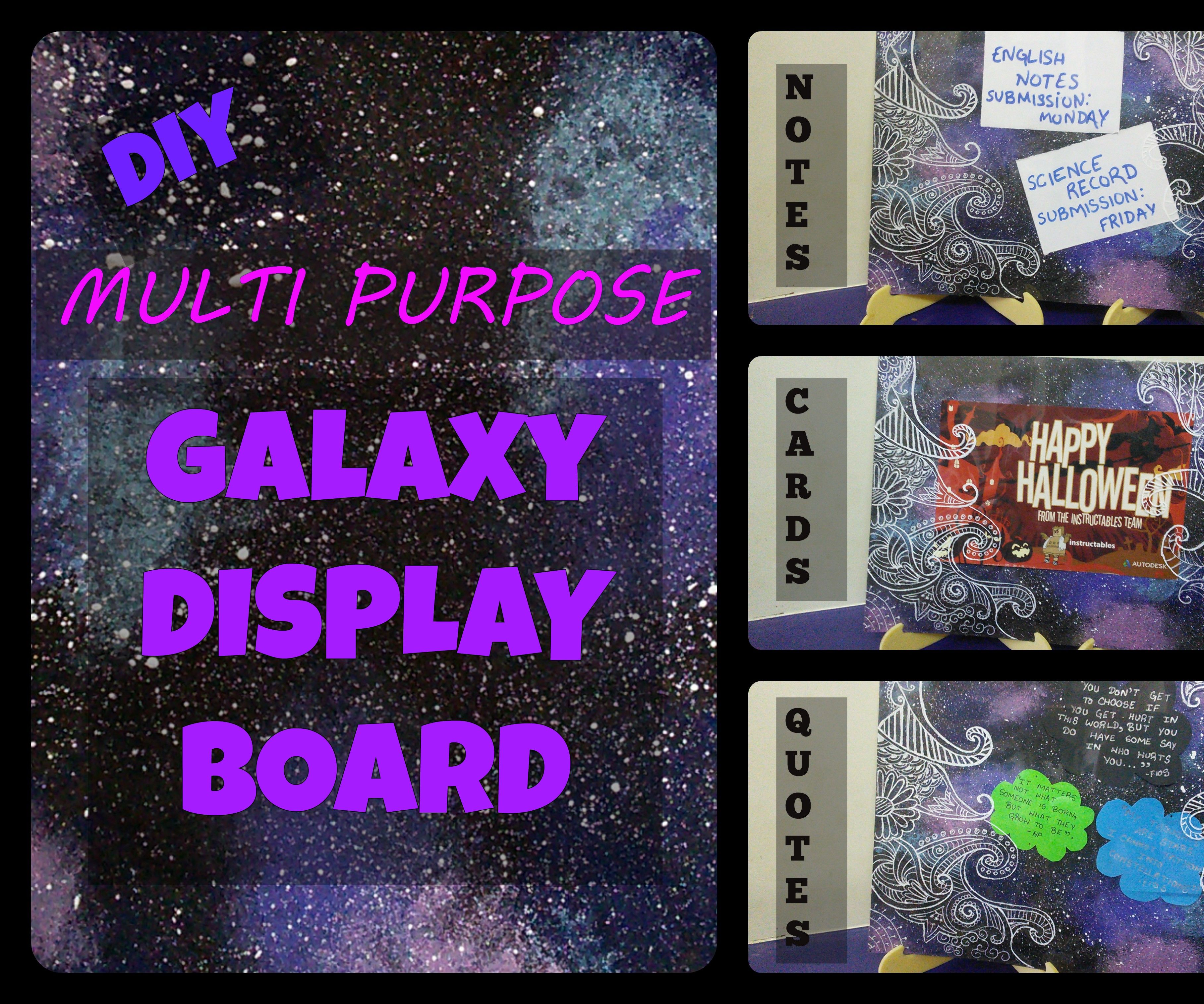 Galaxy Doodled Display Board !!