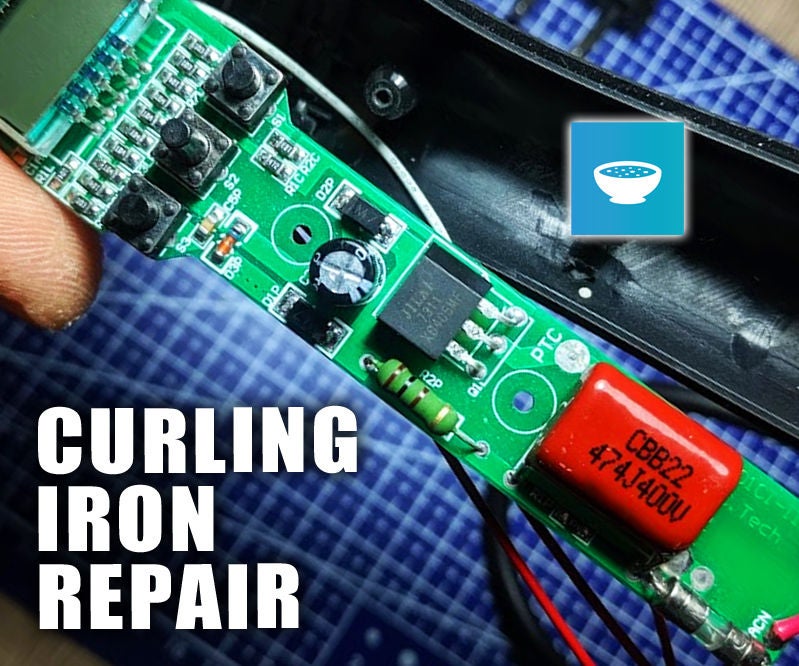 Curling Iron Repair - Thyristor Diagnosis and Replacement