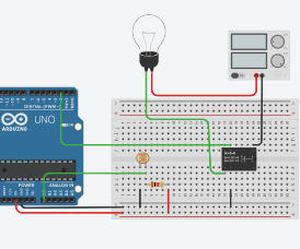 Arduino Light Intensity Lamp Using a Relay