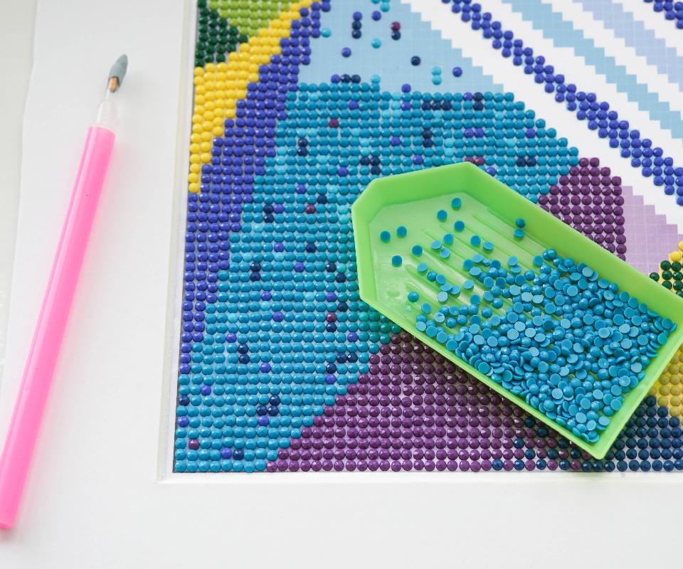 DIY Diamond Painting | Make Your Own Simple Adhesive Canvas