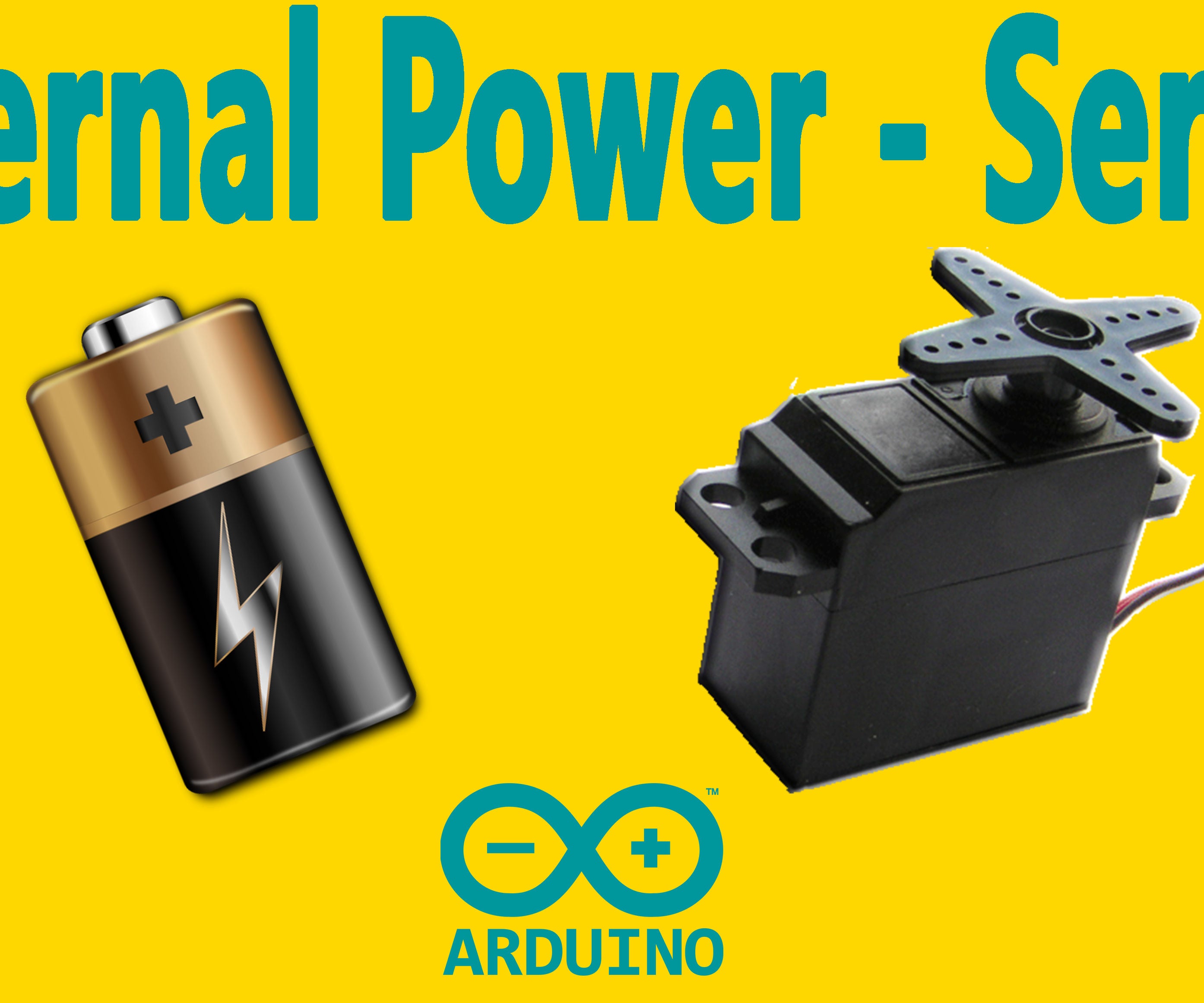 Arduino : How to Use a Servo Motor With an External Power