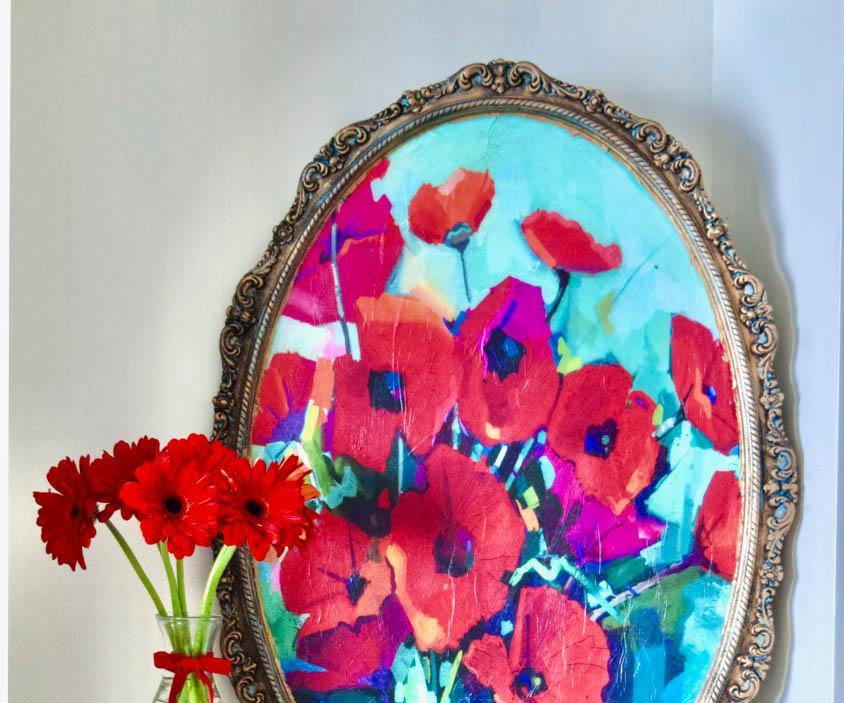 Turning a Vintage Mirror Into a Piece of Art