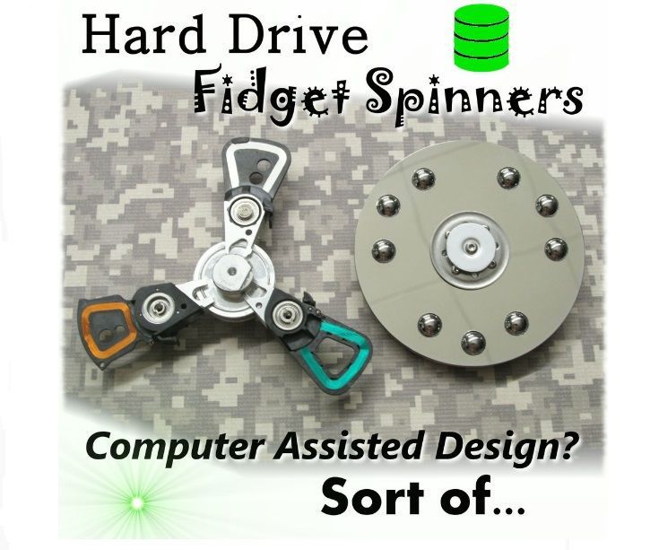 Make a Fidget Spinner From a Hard Drive