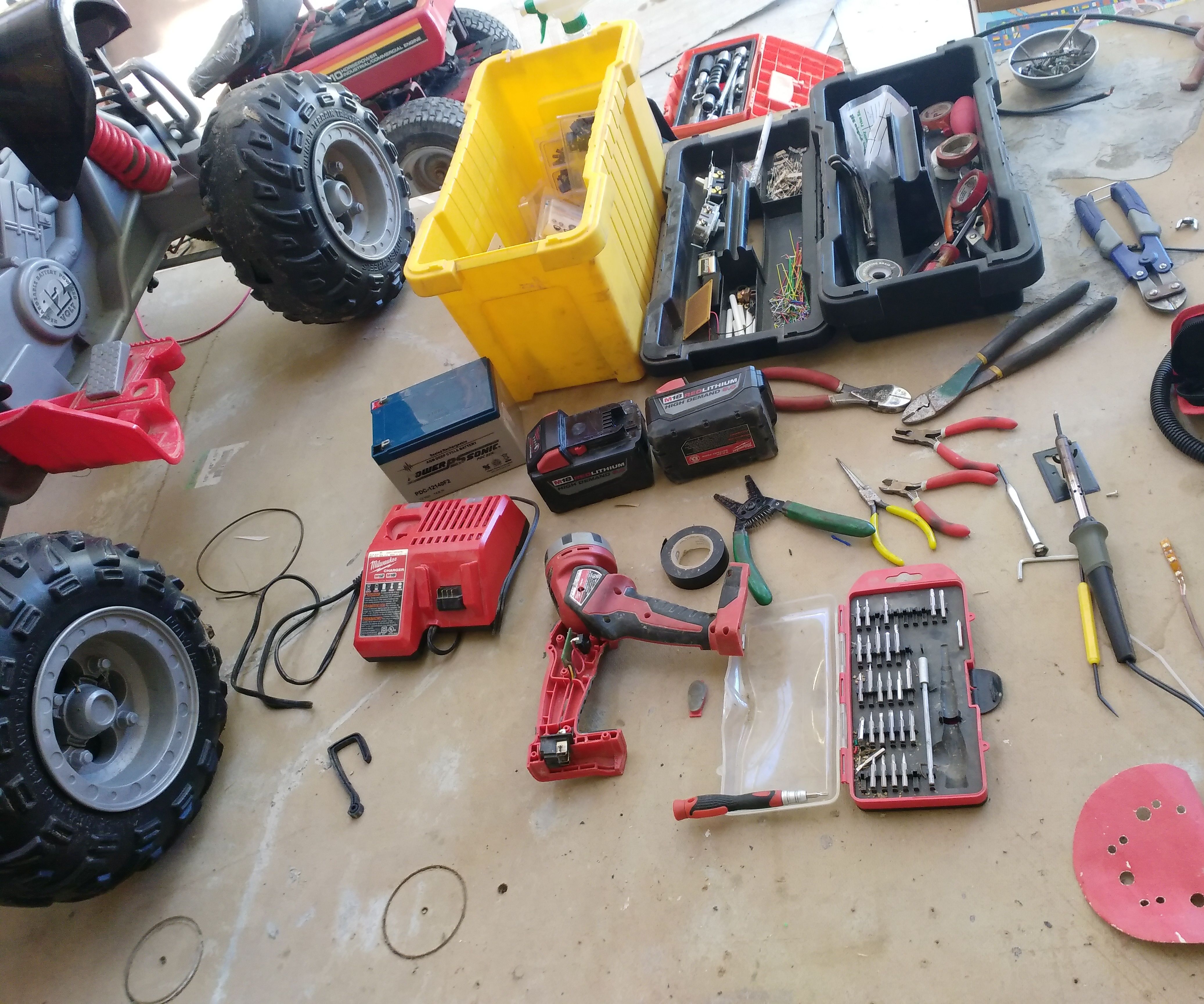 Converting Power Wheels to Run on 18v Lithium Tool Batteries