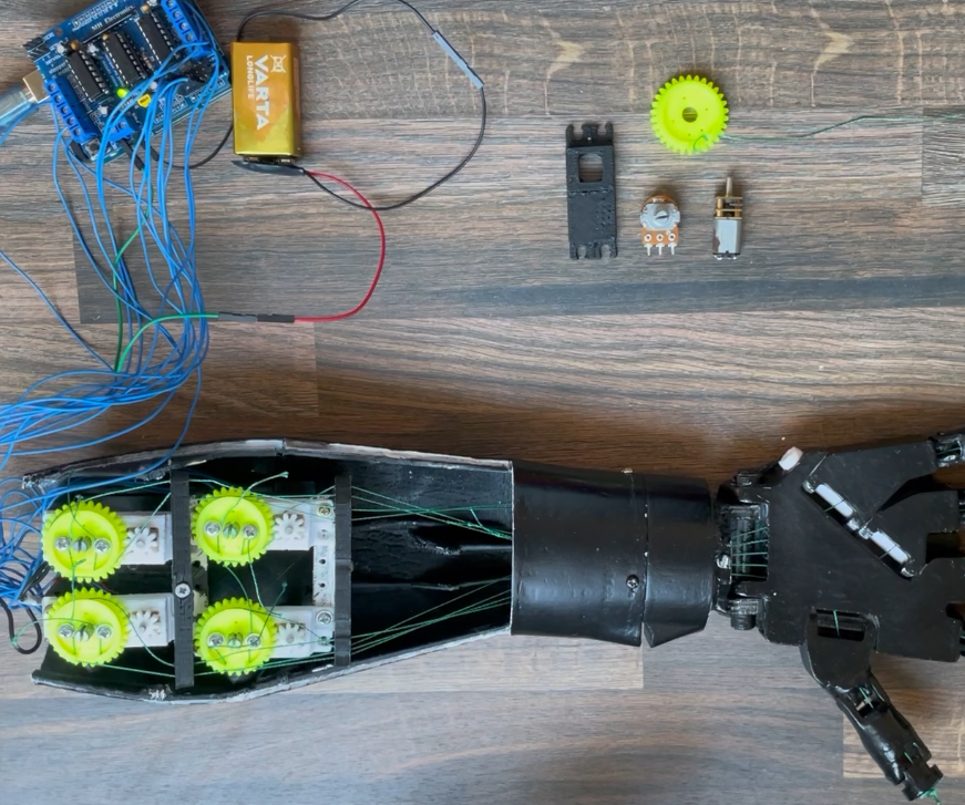 DC Motor Position Control With Potentiometer for Robotic Arm