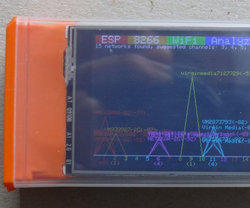 TicTac Super Wifi Analyser, ESP-12, ESP8266