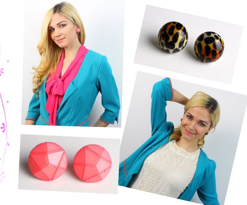 HOW TO MAKE EASY BUTTON EARRINGS