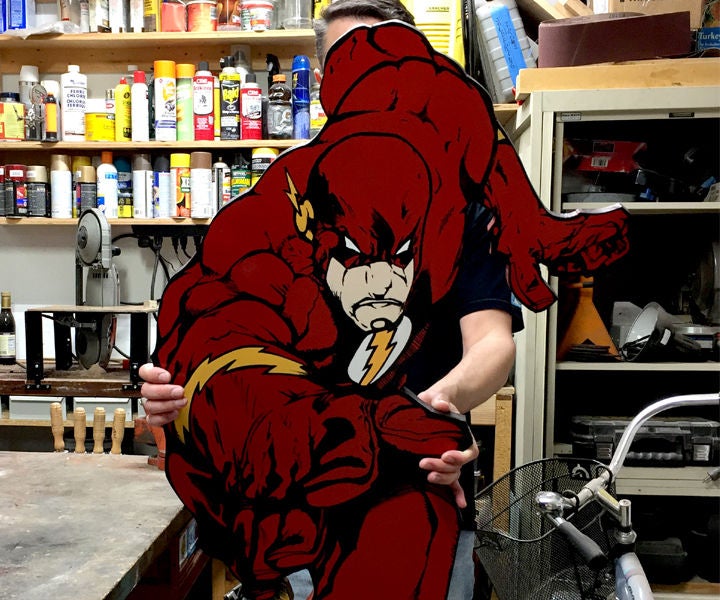 The Flash - Wall Art - MDF Project