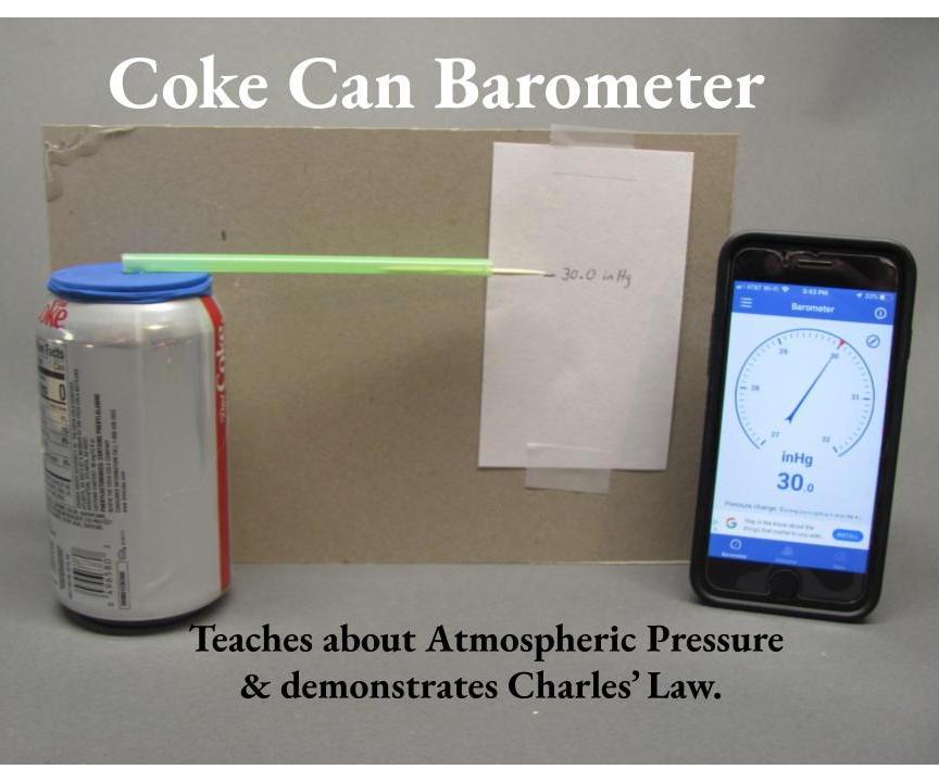Coke Can Barometer