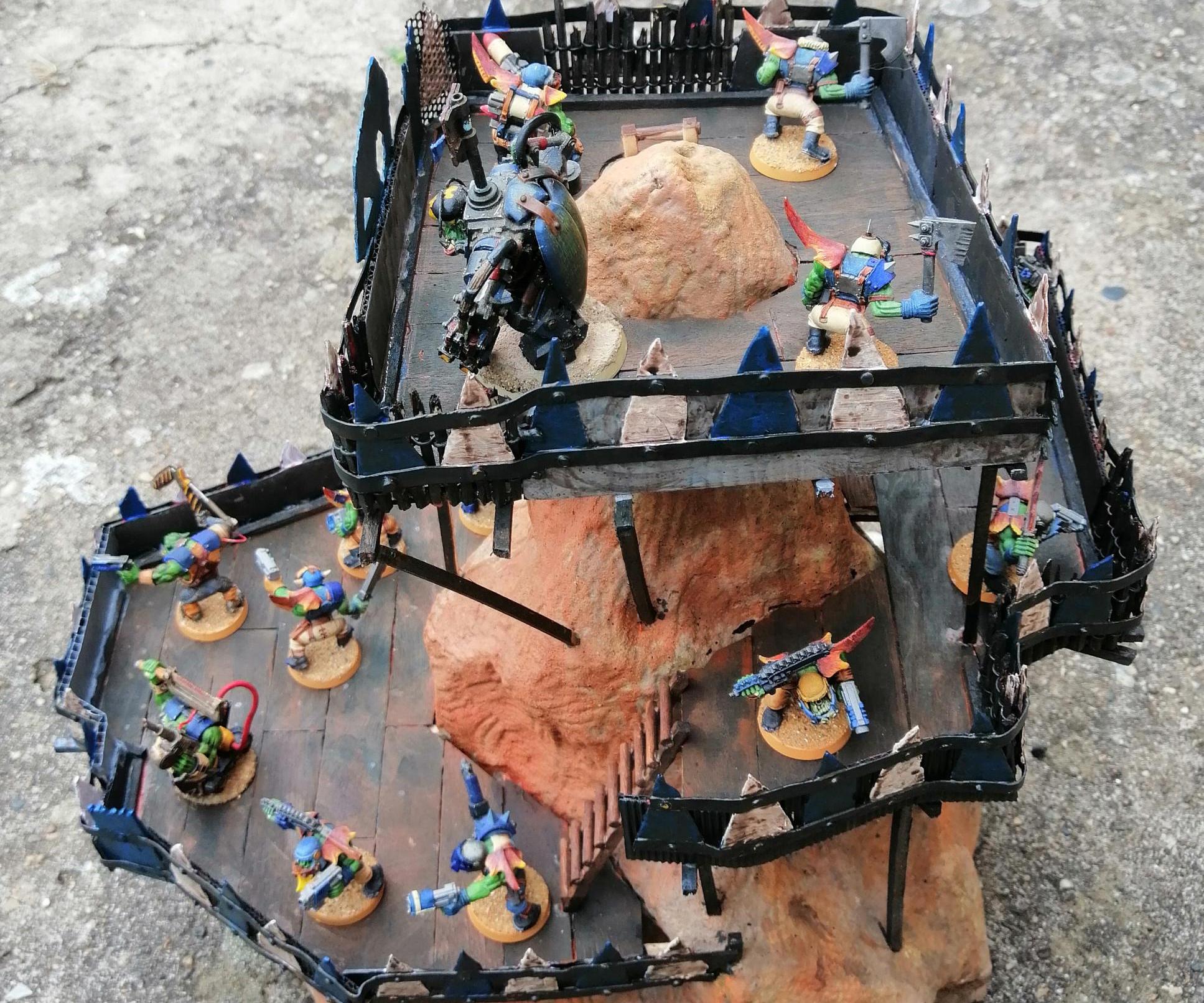 Ork Outpost Terrain for Figurines Game