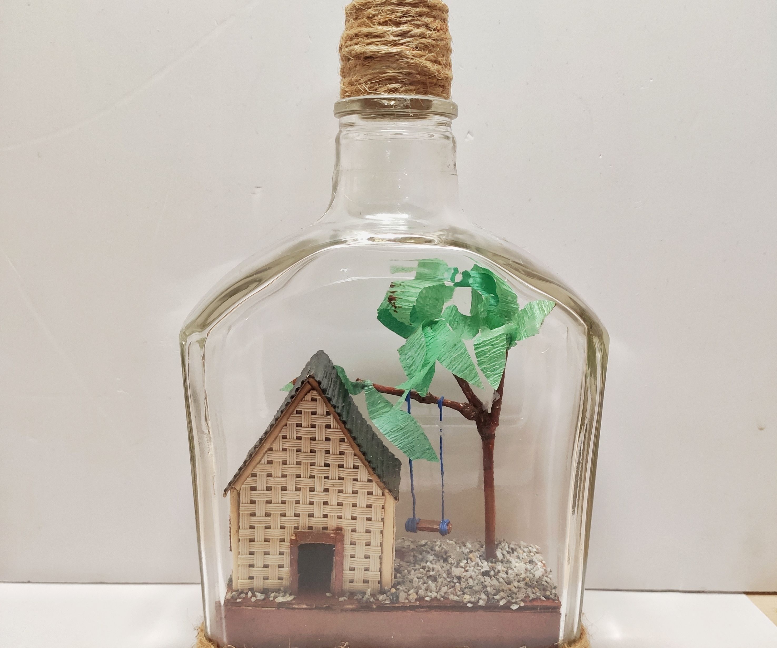 Recycled Glass Bottle Decor