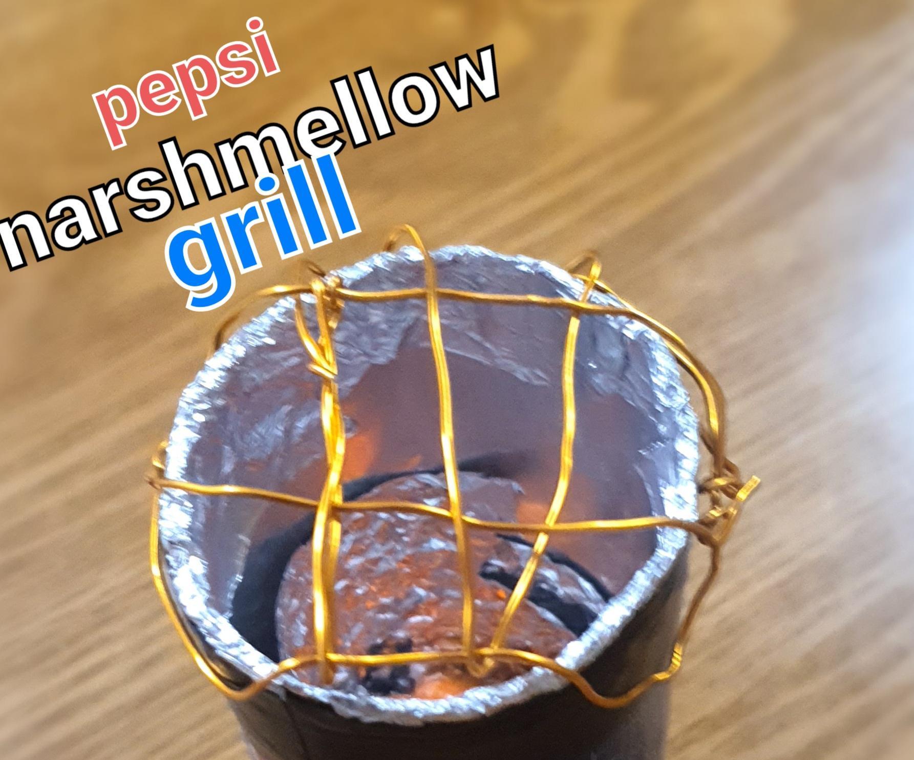 Marshmallow Grill Out of Cola Cans!