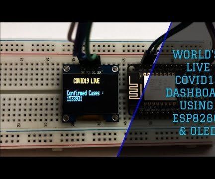 Live Covid19 Tracker Using ESP8266 and OLED | Realtime Covid19 Dashboard