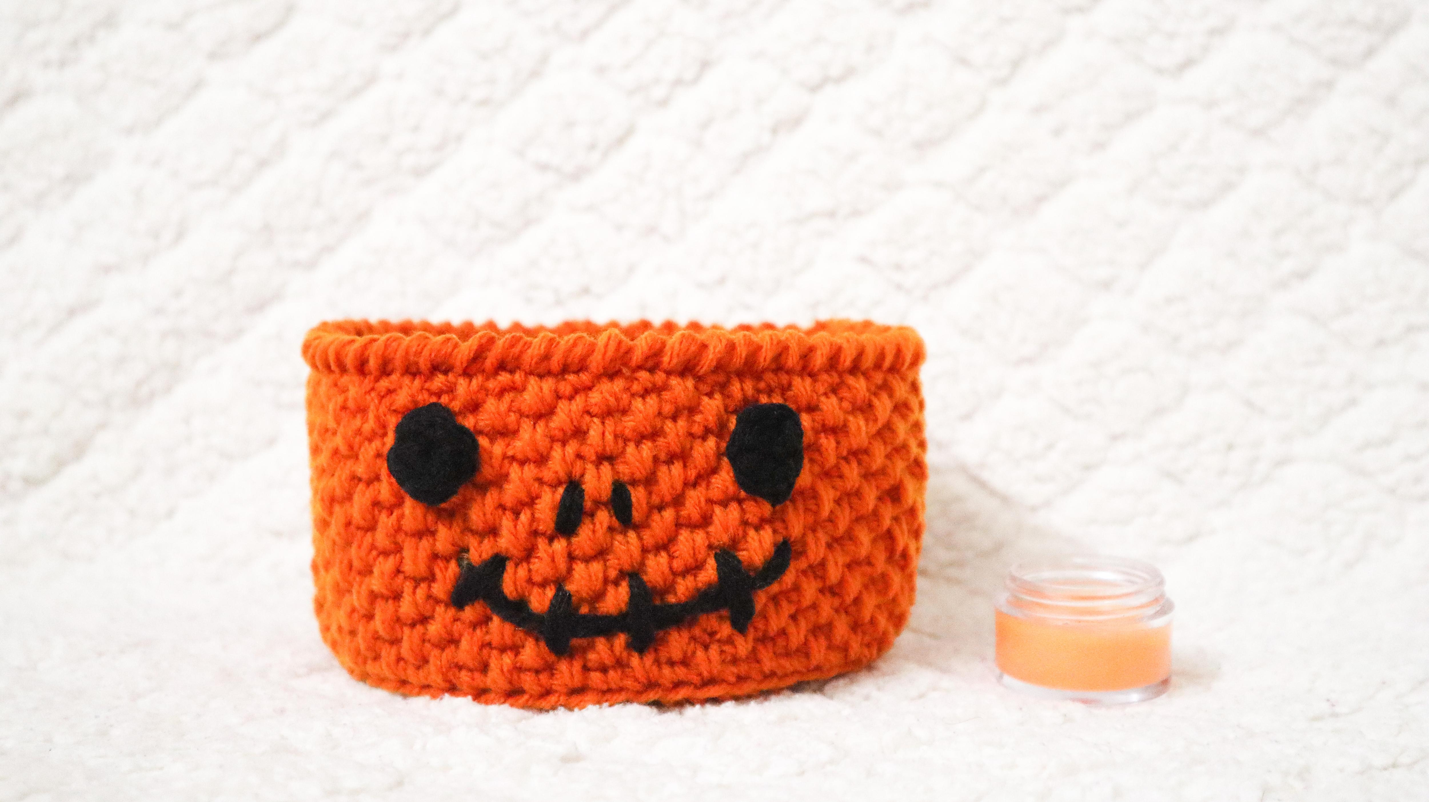 Crochet Halloween Candy Basket