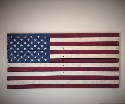 Rustic American Flag (pallet Wood)