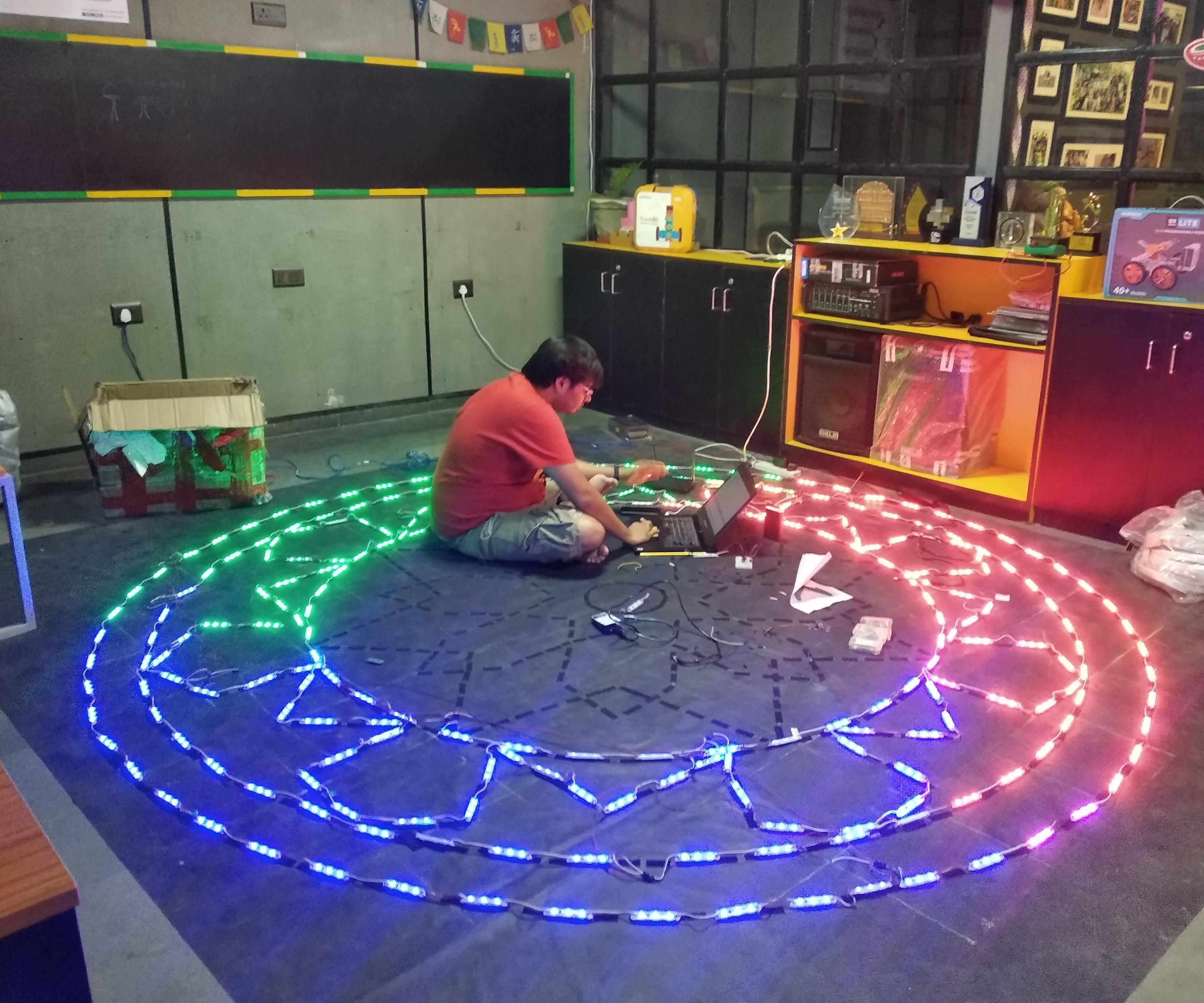 LED Mandala Installation