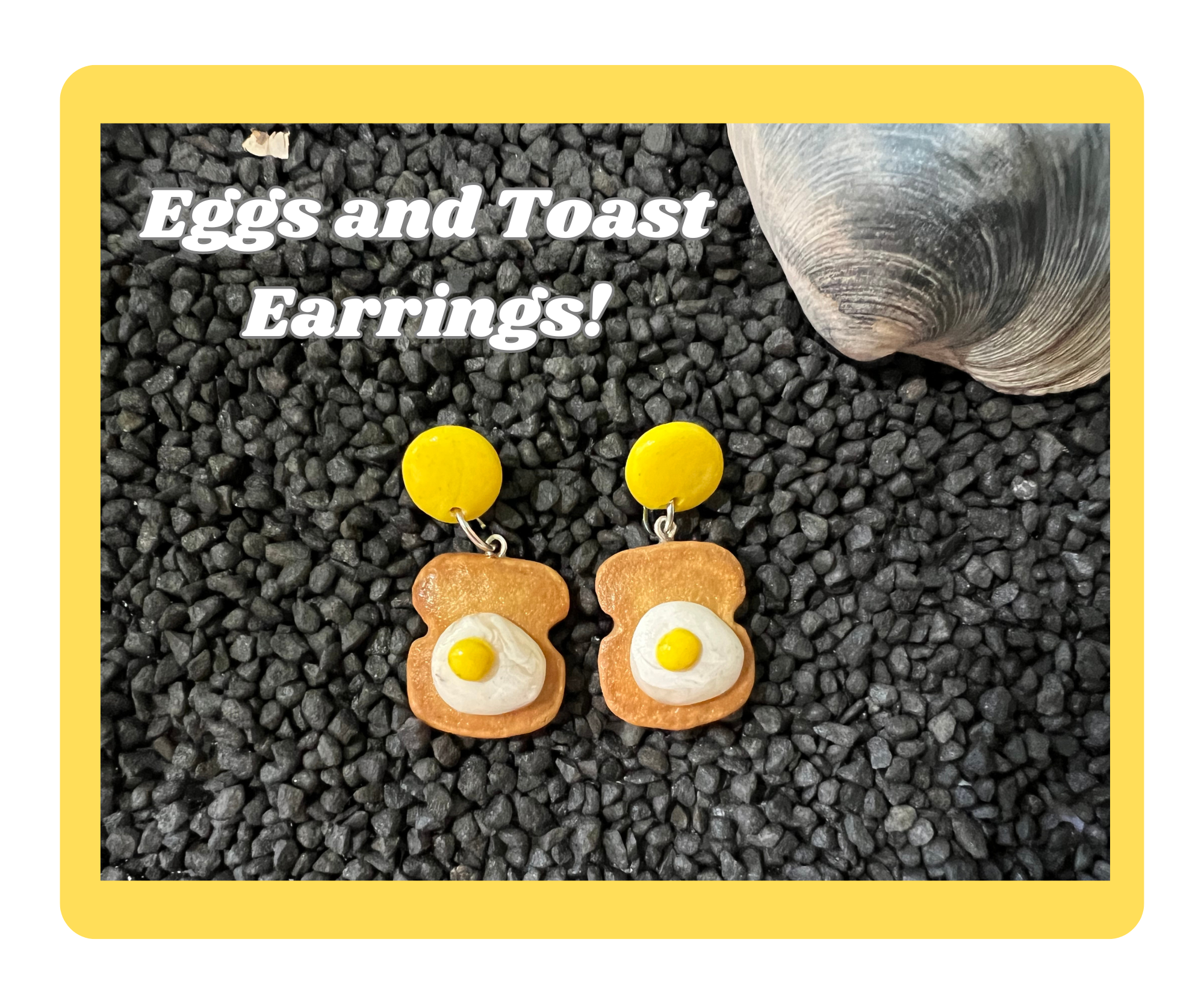 Eggs and Toast Earrings