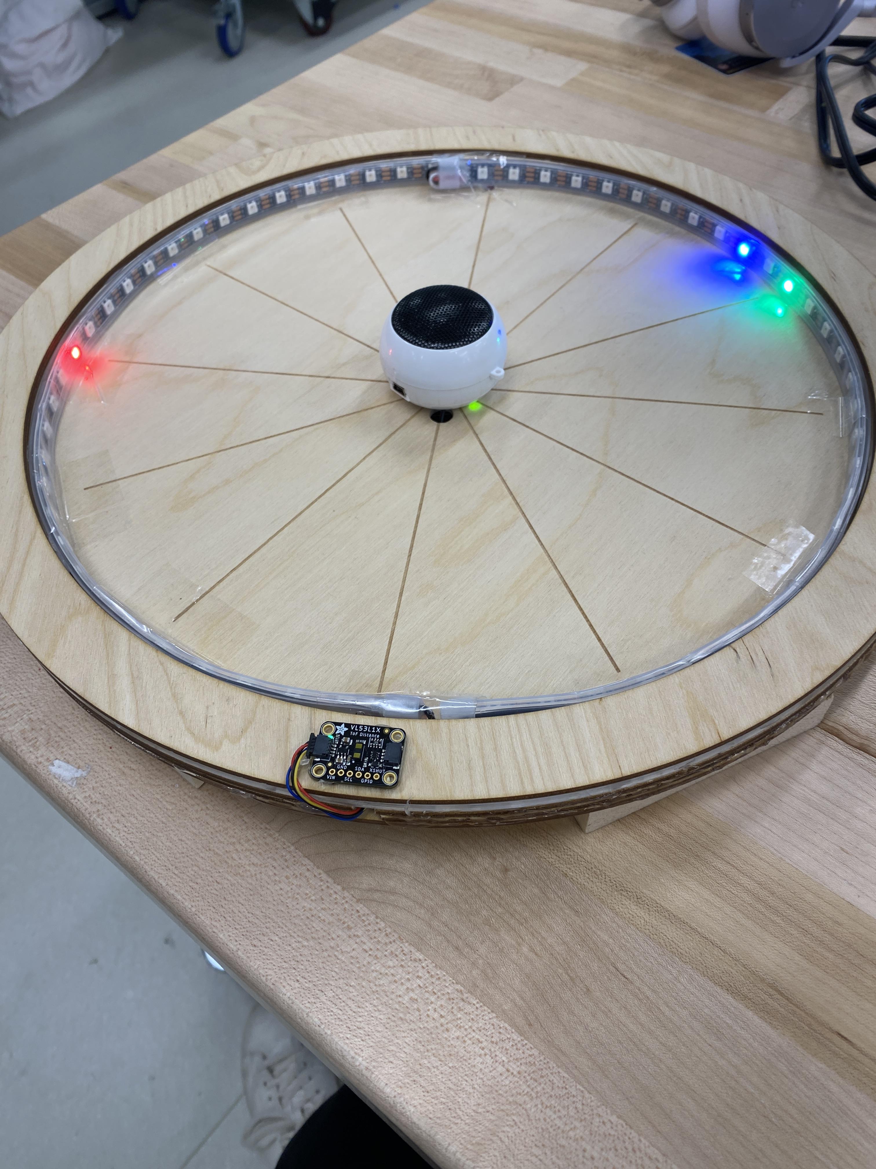 Distance Sensing LED Clock