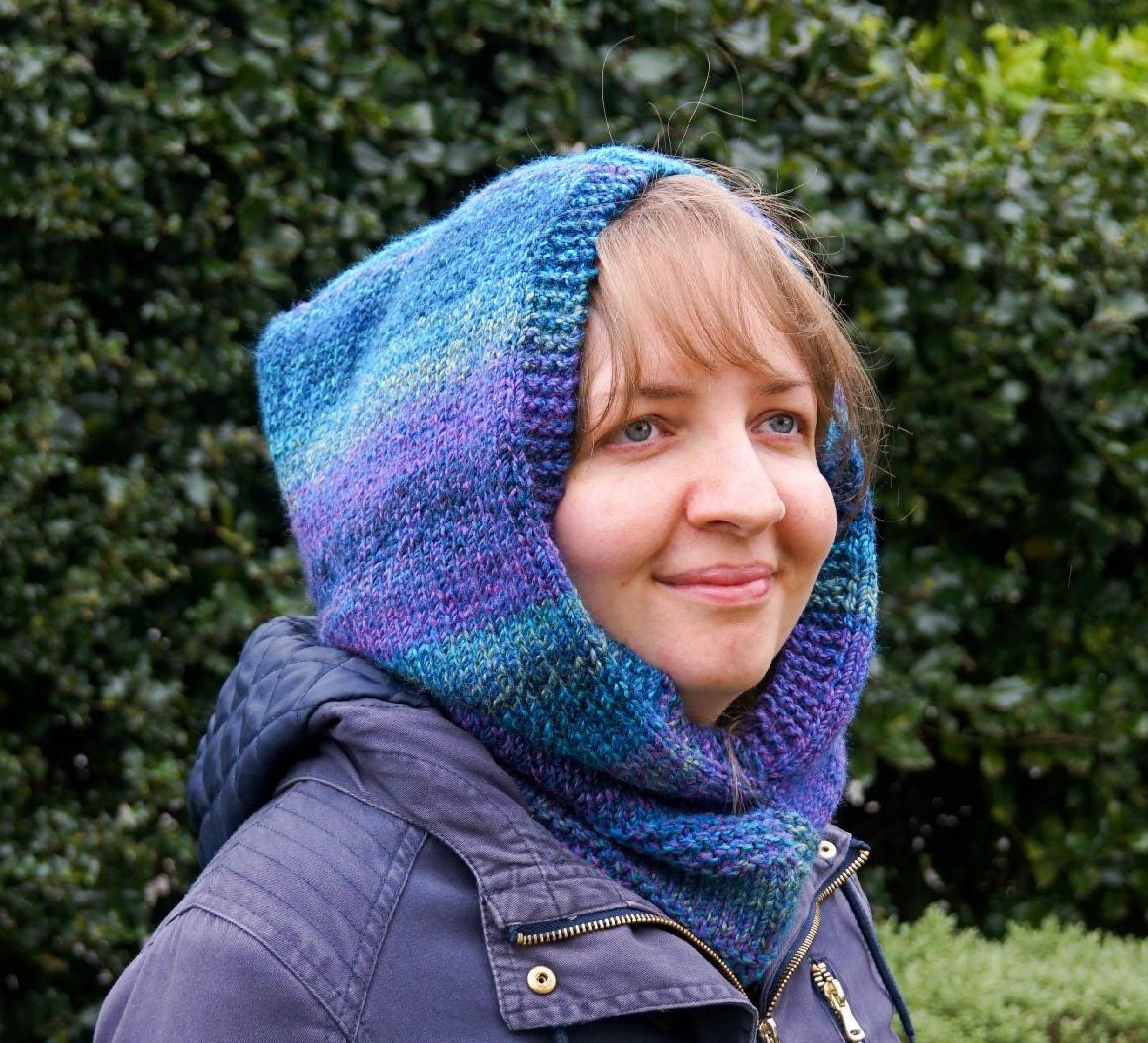 How to Knit a Hooded Scarf | Easy Balaclava Knitting Pattern