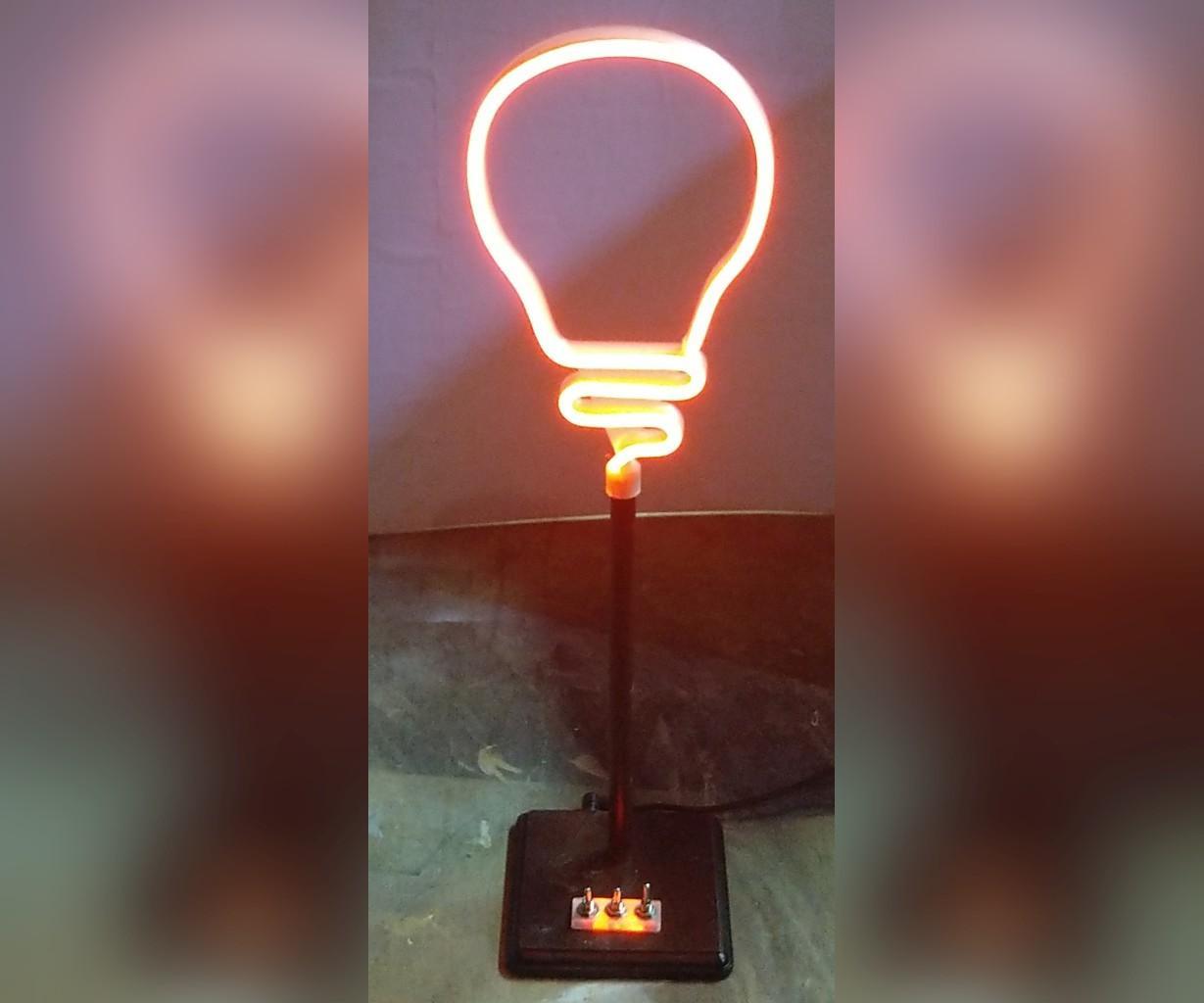 Electric Bulb Shaped Neon Led Lamp