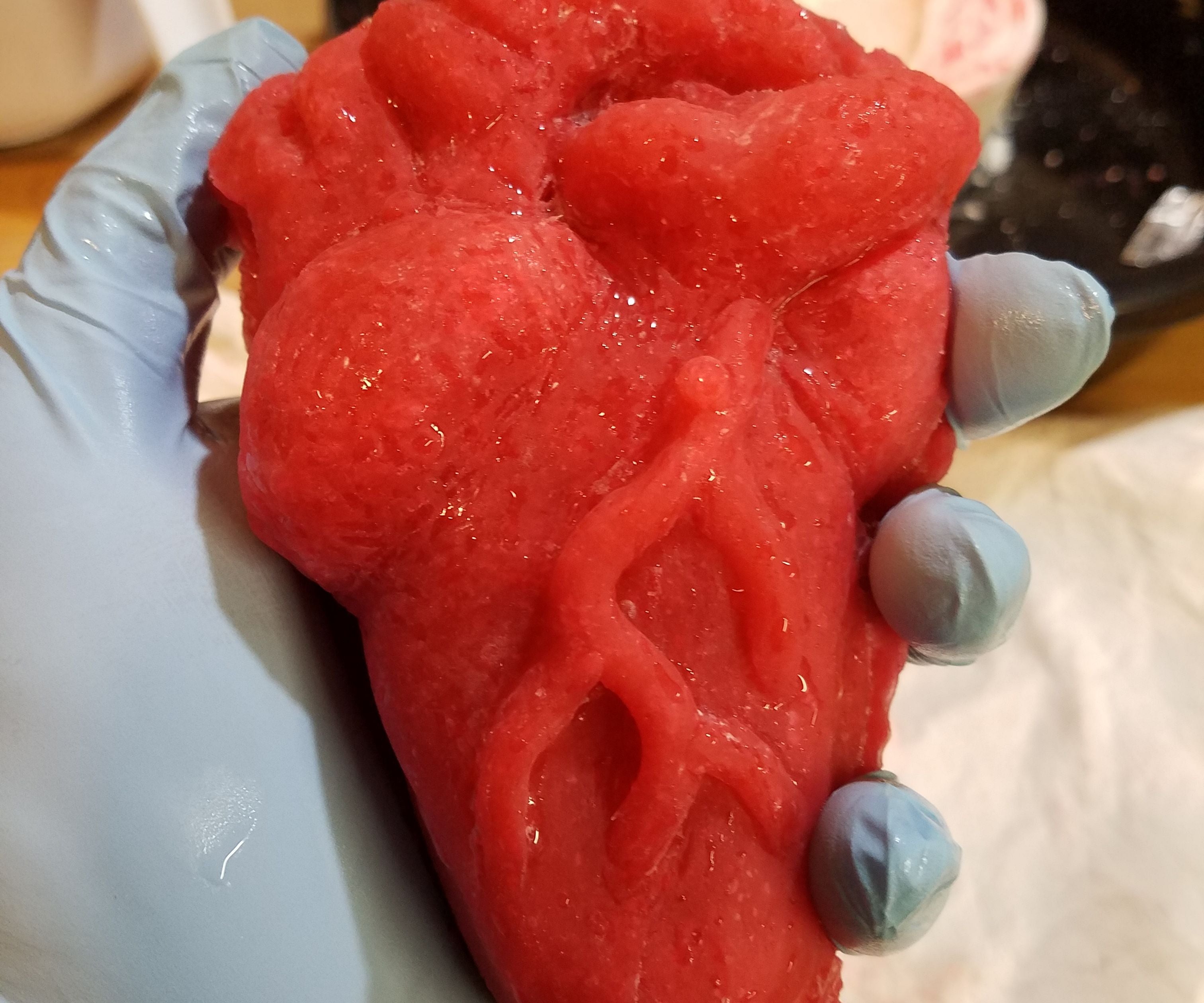 Glowing Ghost Heart With a Heartbeat