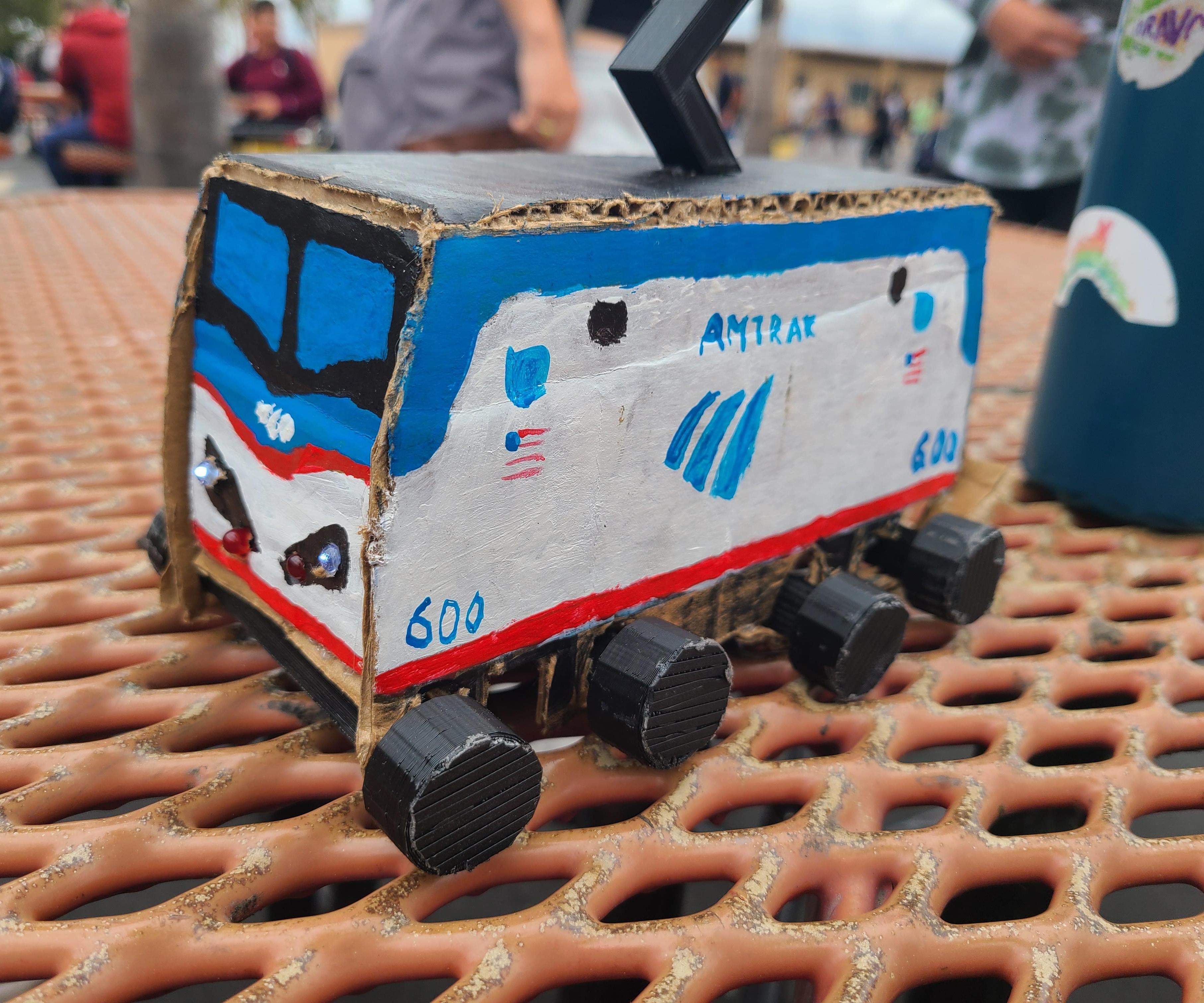 3D Cardboard Amtrak ACS-64