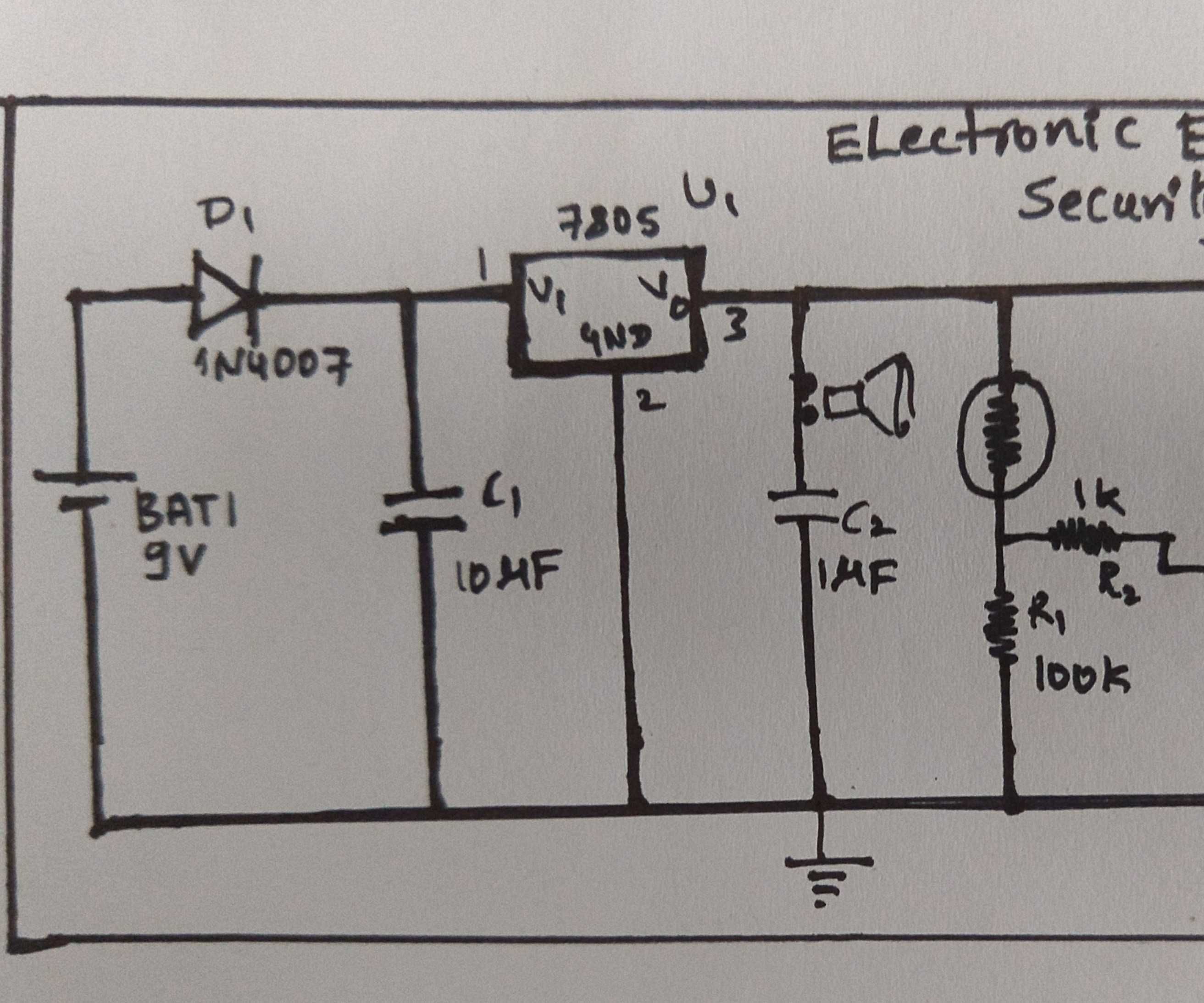 Electronic Eye Controlled Security System