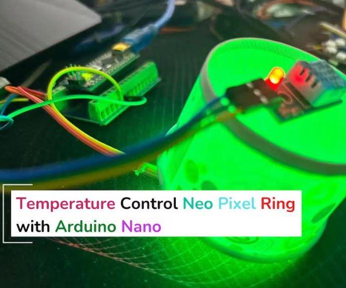 Temperature Control Neo Pixels With Arduino Nano