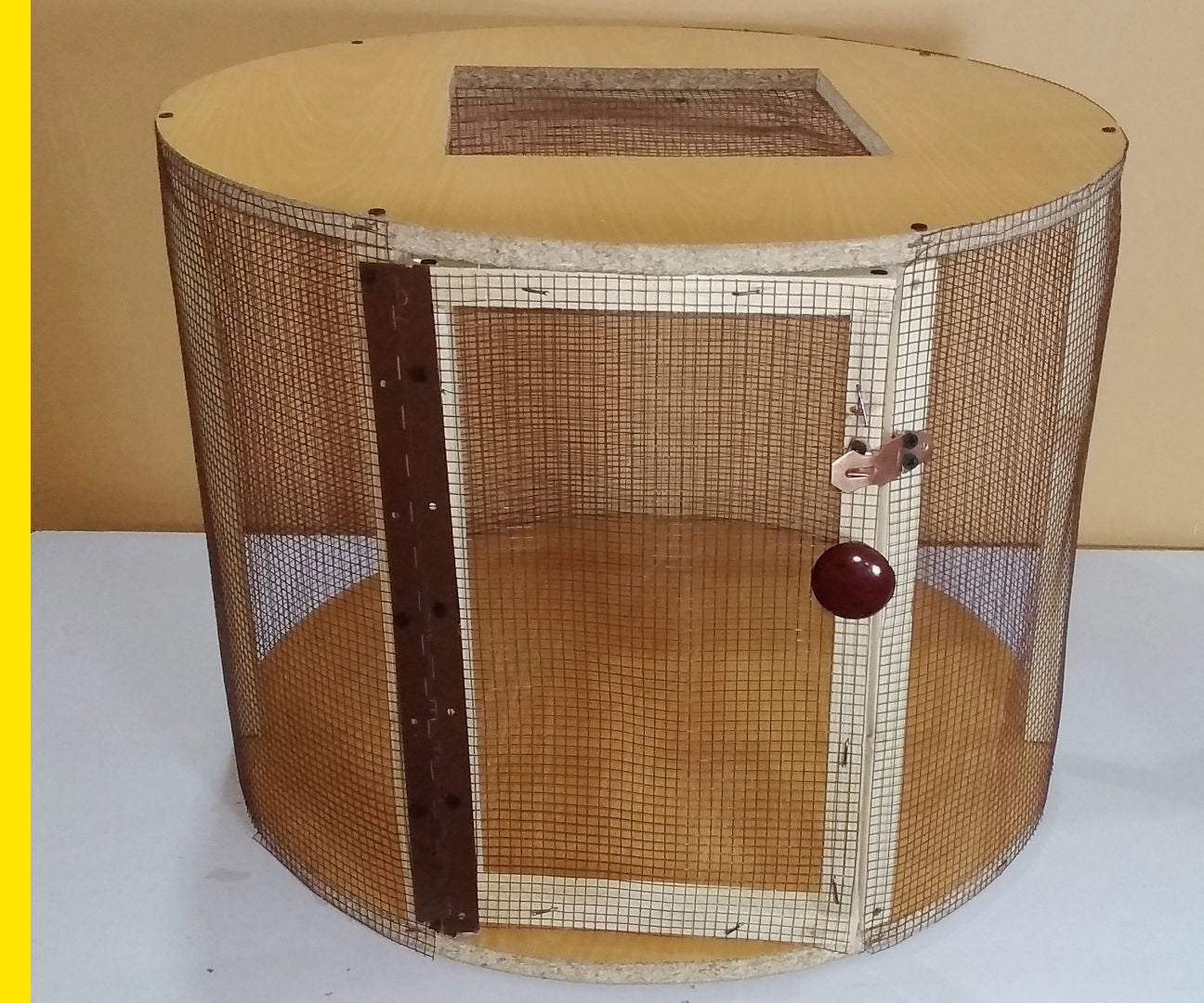 Wooden Cage From Old Table 