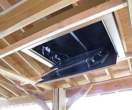 Motorized Flip Down TV Lift