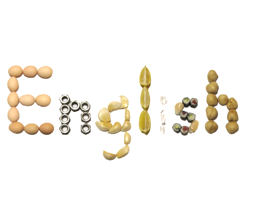 A Uniquel English Alphabet Making by Real Materials