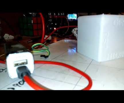 3d Printed Light and USB Cube