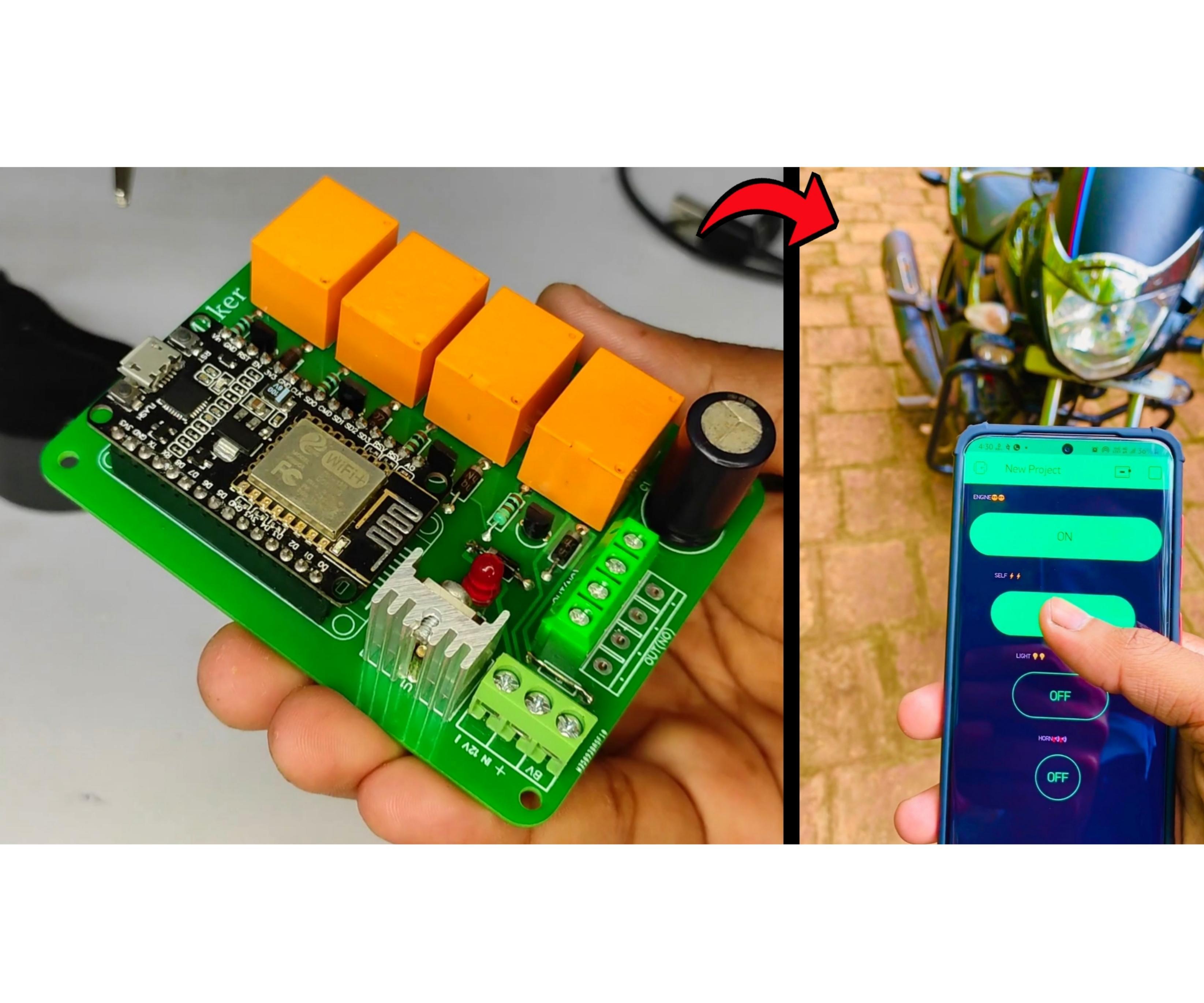 How to Control Bike/Scooty Using Your Smartphone