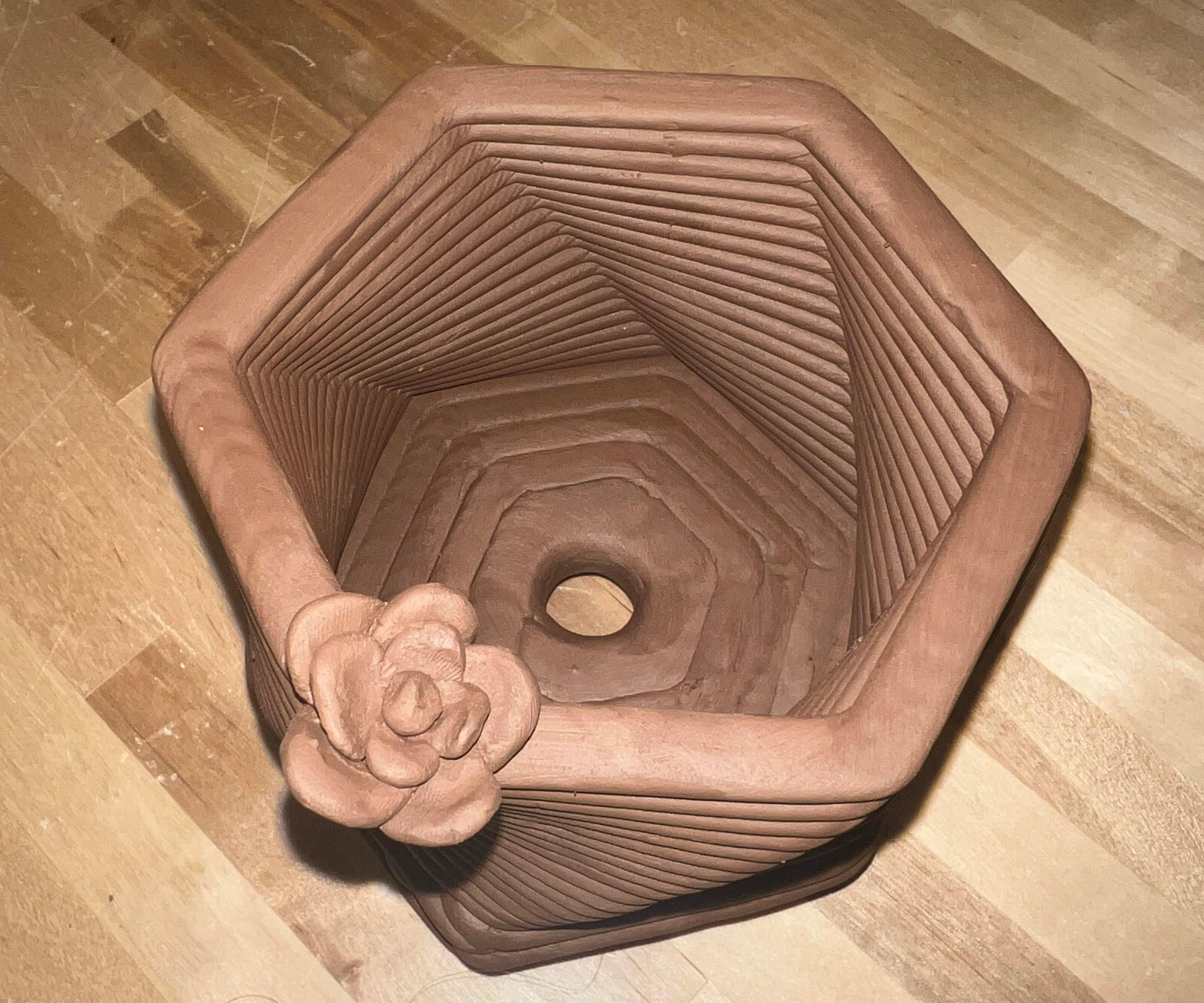 Clay 3D Printed Planter