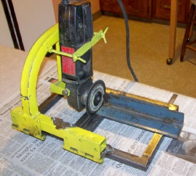 Cut Off Saw From an Angle Head Grinder