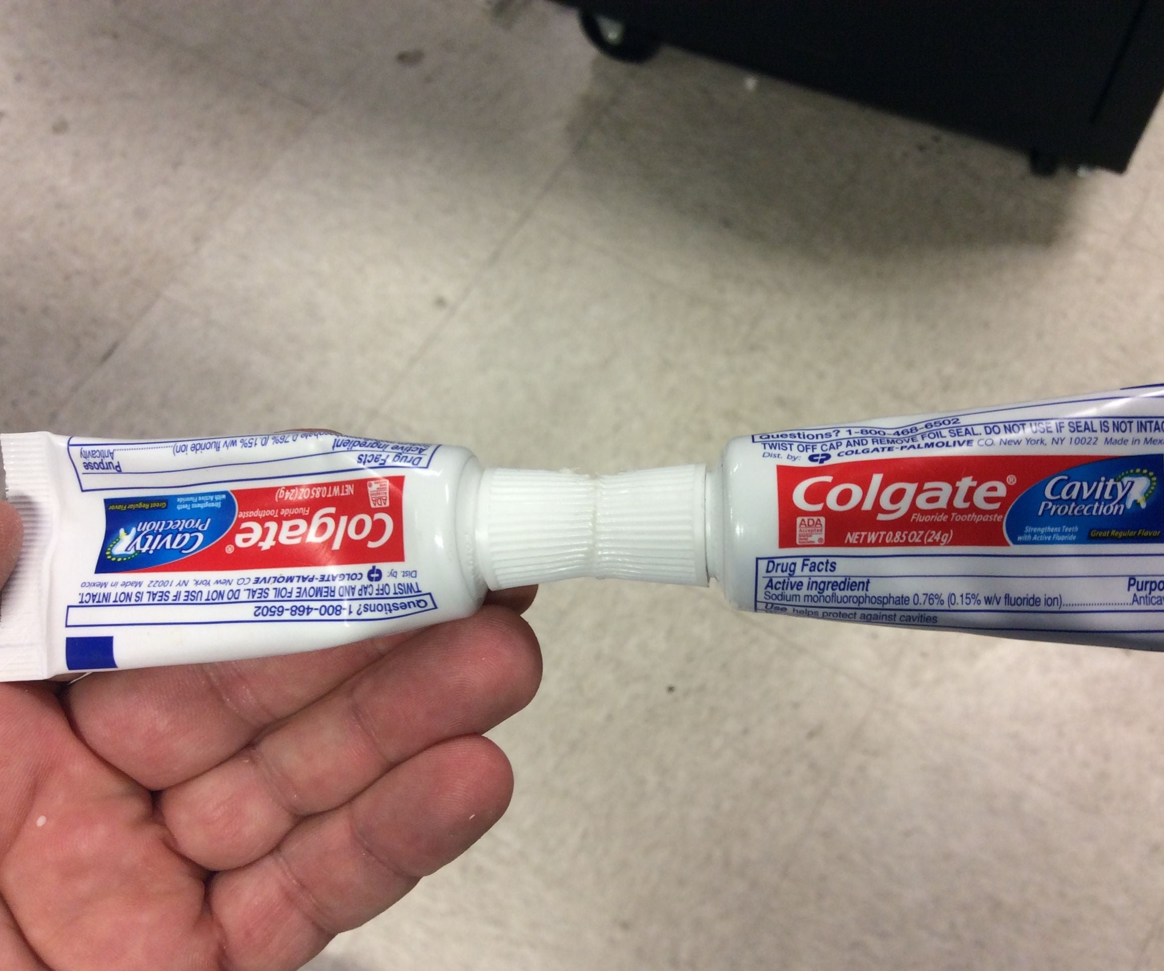 Toothpaste Transfer Tool