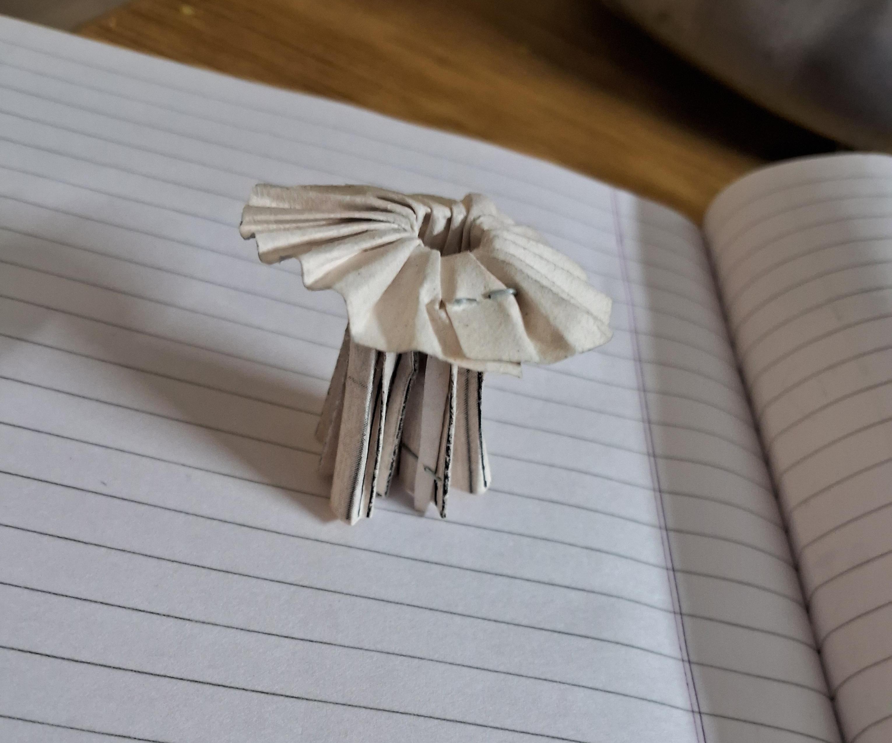 Origami Pleated Mushroom