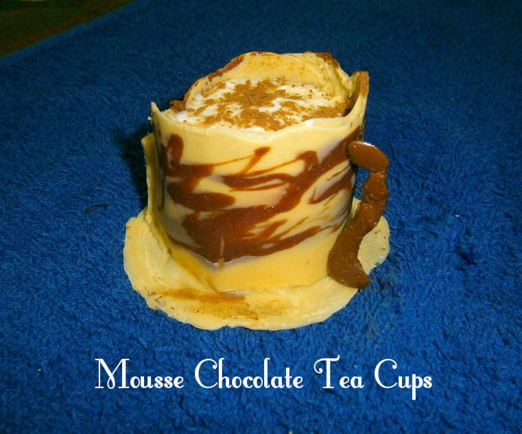 Mousse Chocolate Tea Cups 