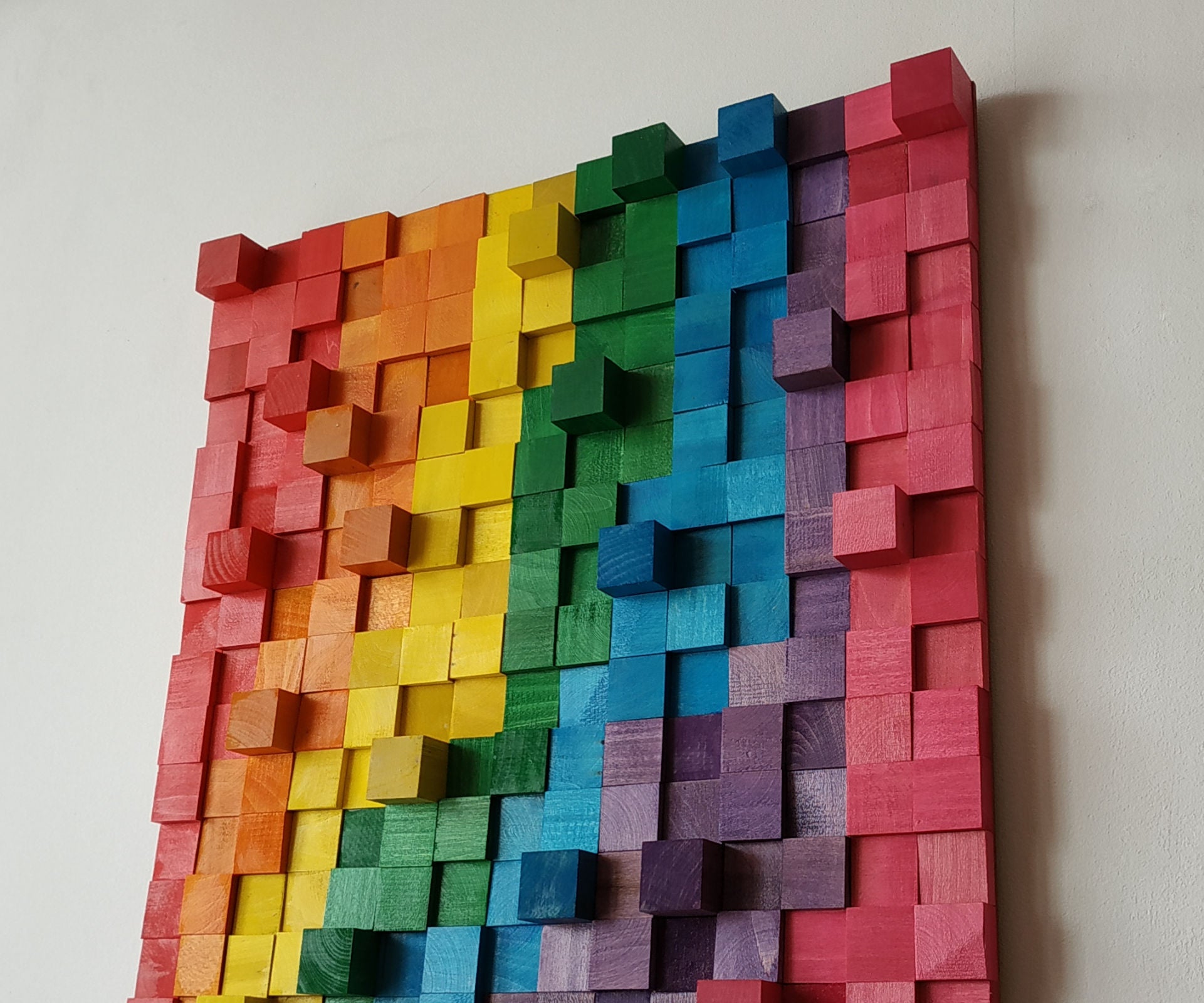 Wooden Rainbow Wall Art
