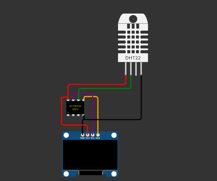 Whether Station Using Attiny85 Microcontroller With Oled Display