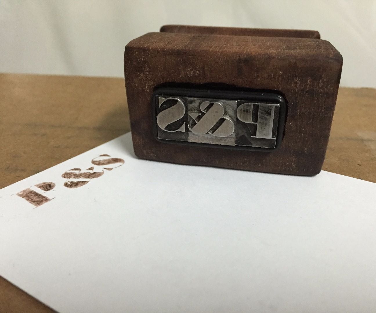 Make a Stamp From Metal Type (Sort)