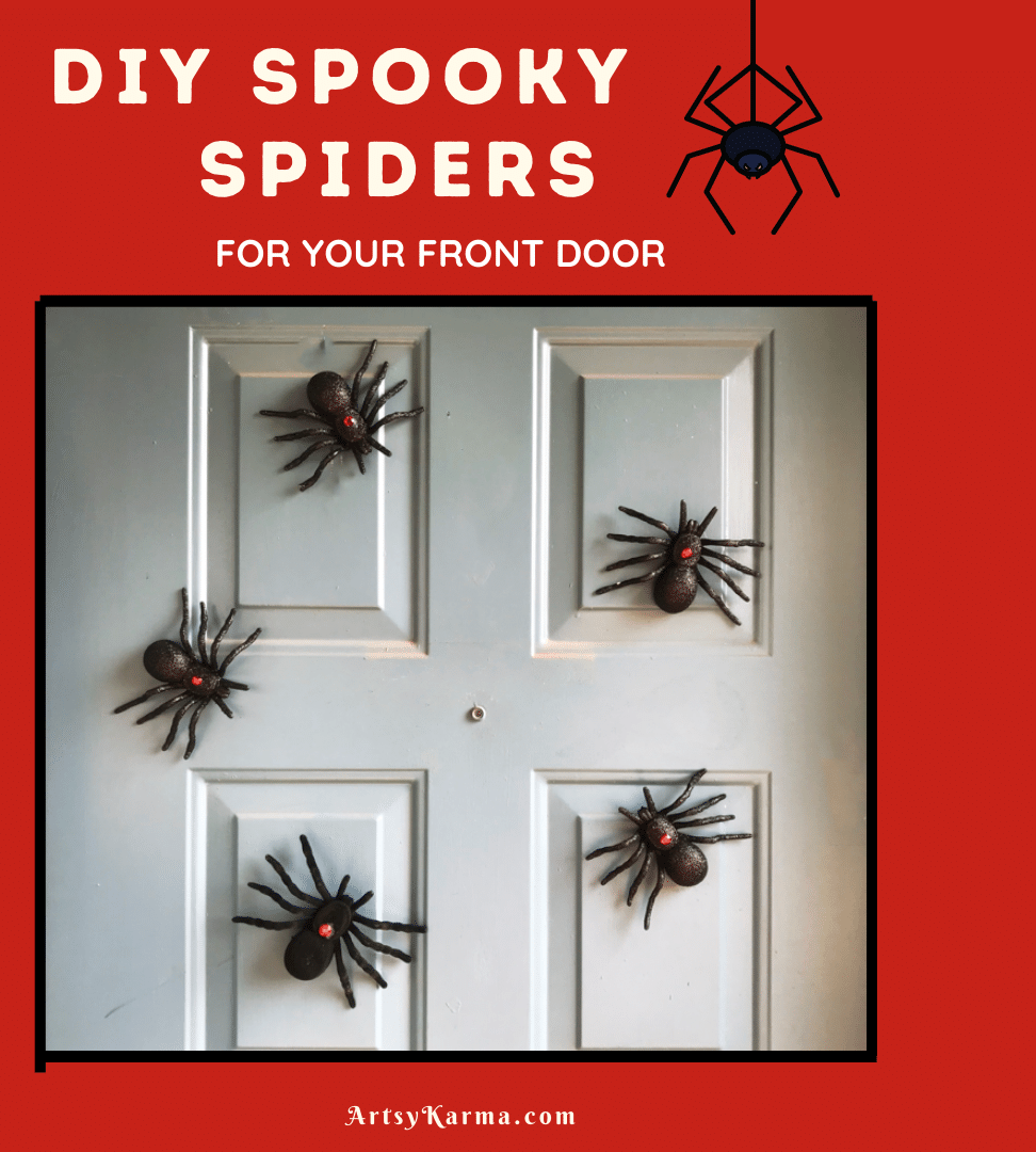 Make Your Own Spooky Spider Magnets for Your Front Door