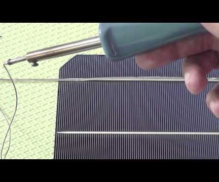 How to Tab 6x6 Solar Cells 